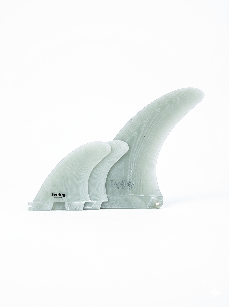 4.13" + 7.25" 2+1 Fin Set – volan Pro Glass | FCSII compatible Side Fins (3 fin set)