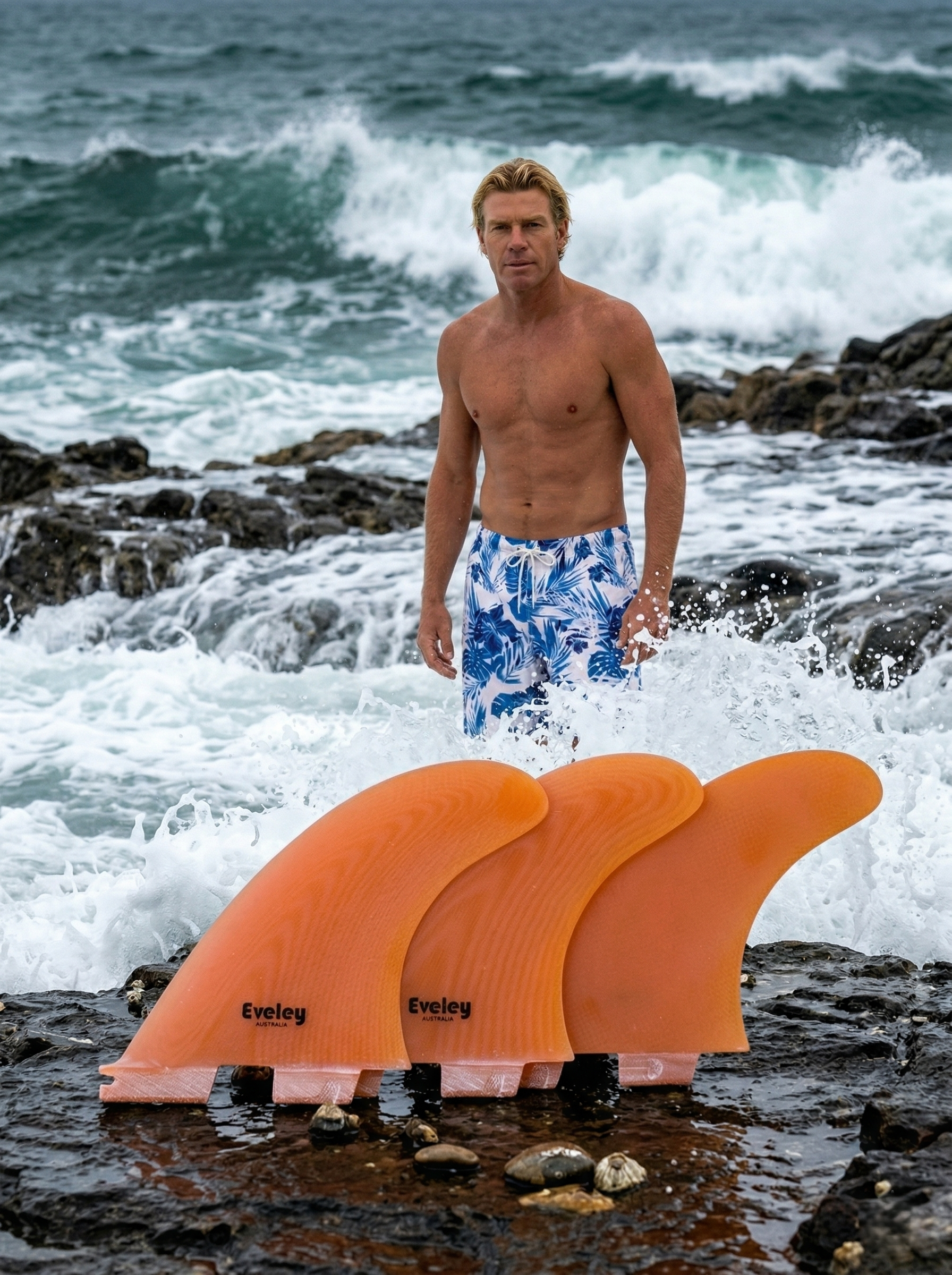 Thruster Surfboard Fins by Eveley Fins Australia