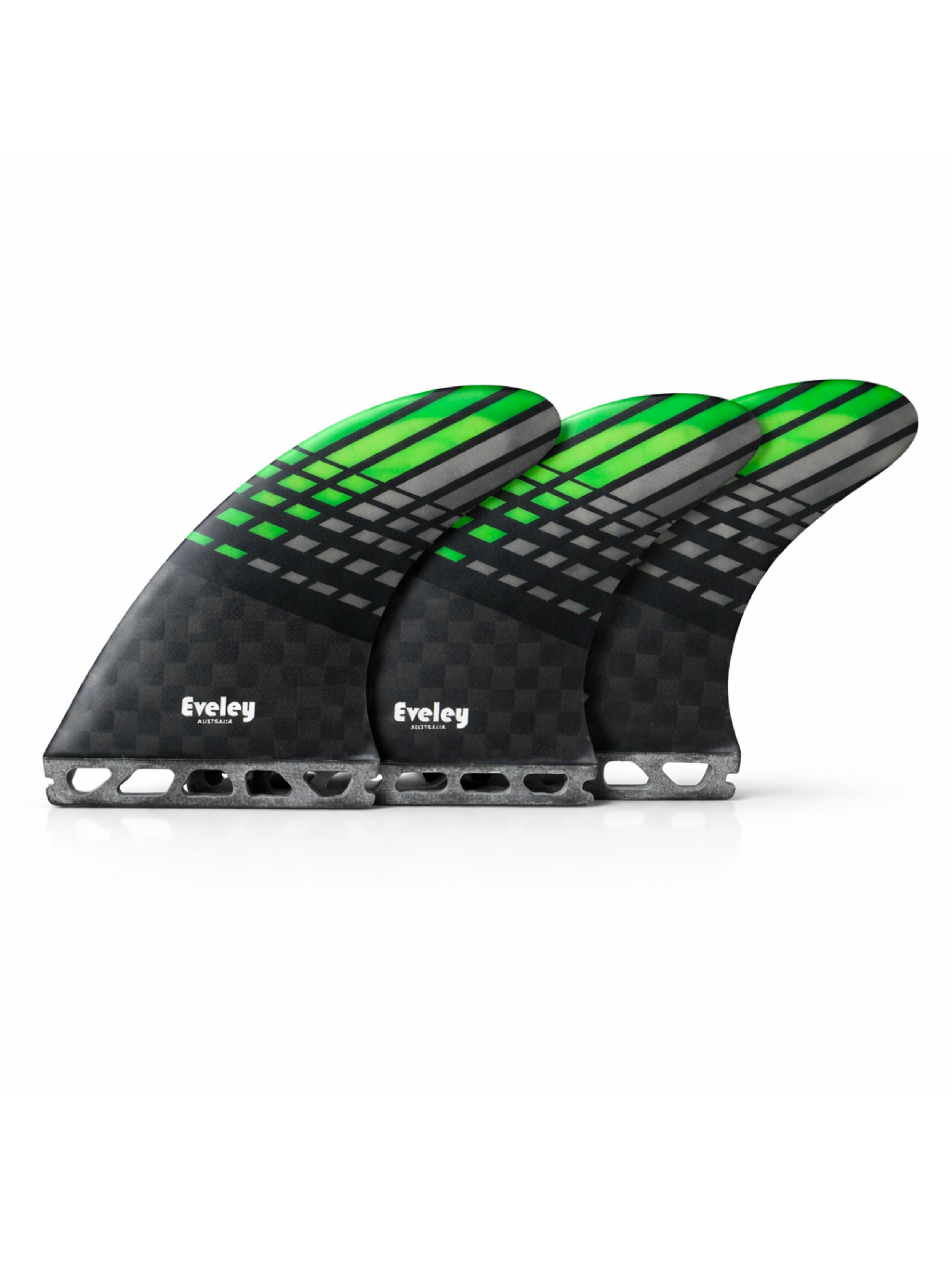 4.75” Advanced Thruster Fins –  Green TekFlex | Futures Compatible (Set of 3).