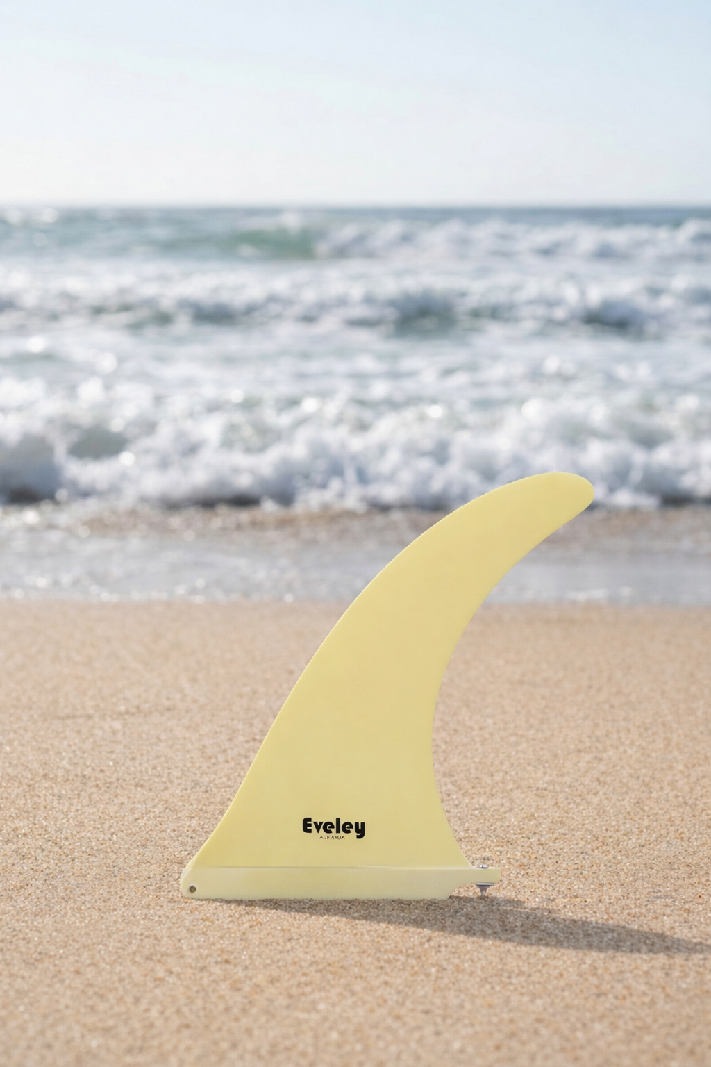 10.5" International 4A Center Fin – Mid Yellow Pro Glass Longboard Center Fin