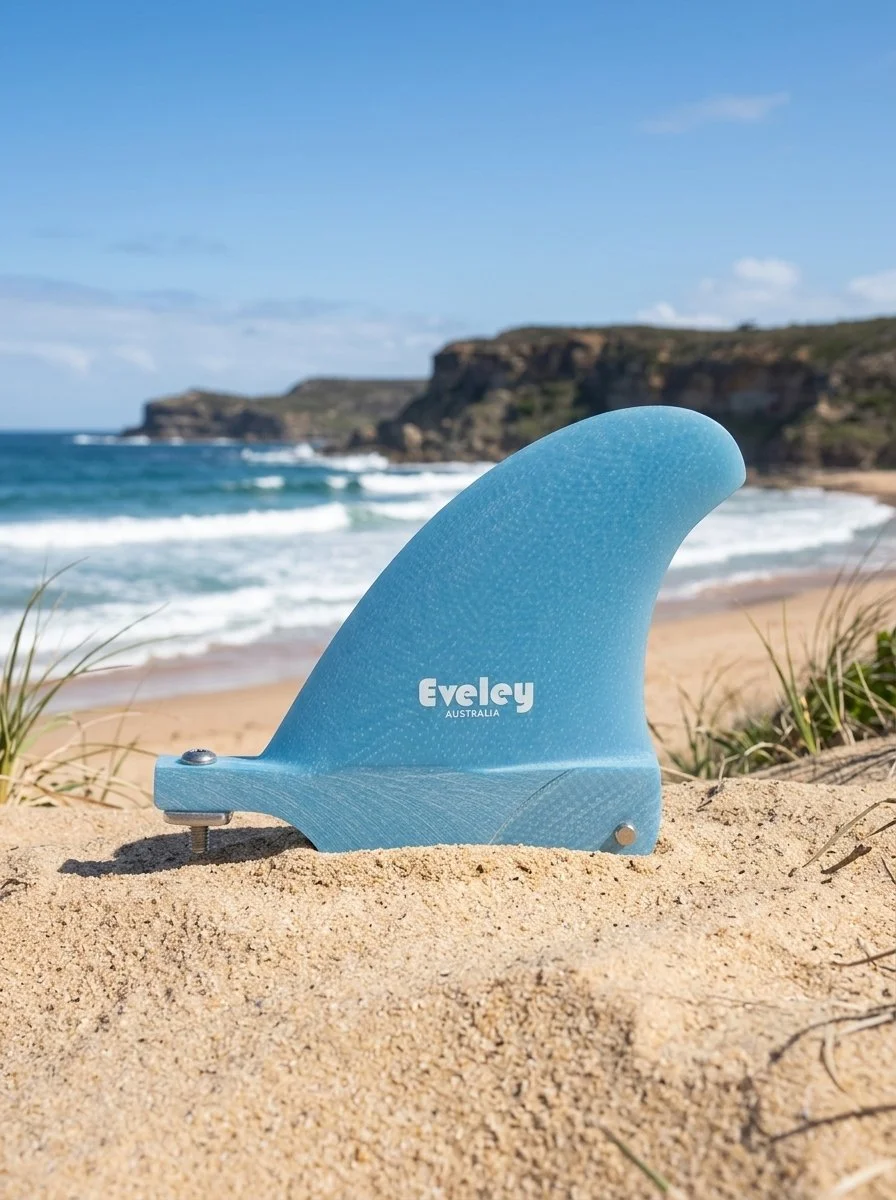 2.9" Classic Center Fin in solid blue Pro Glass