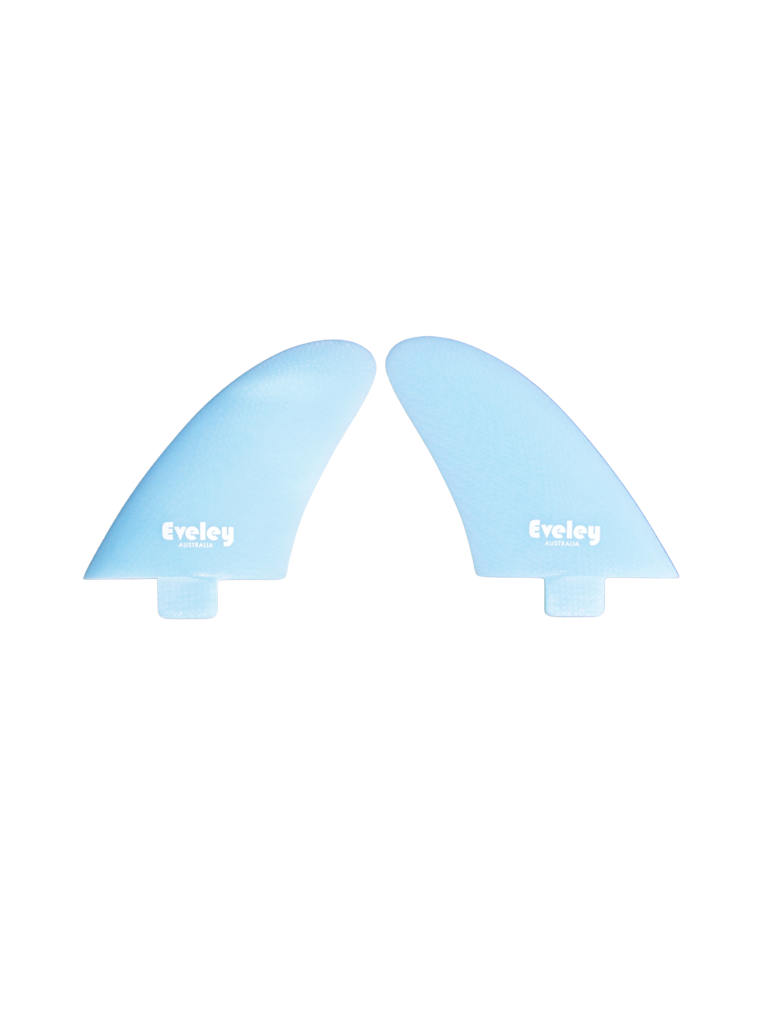 3.25" Twinzer Canard Fins – FCS compatible Light Blue Pro Glass (2 fins)