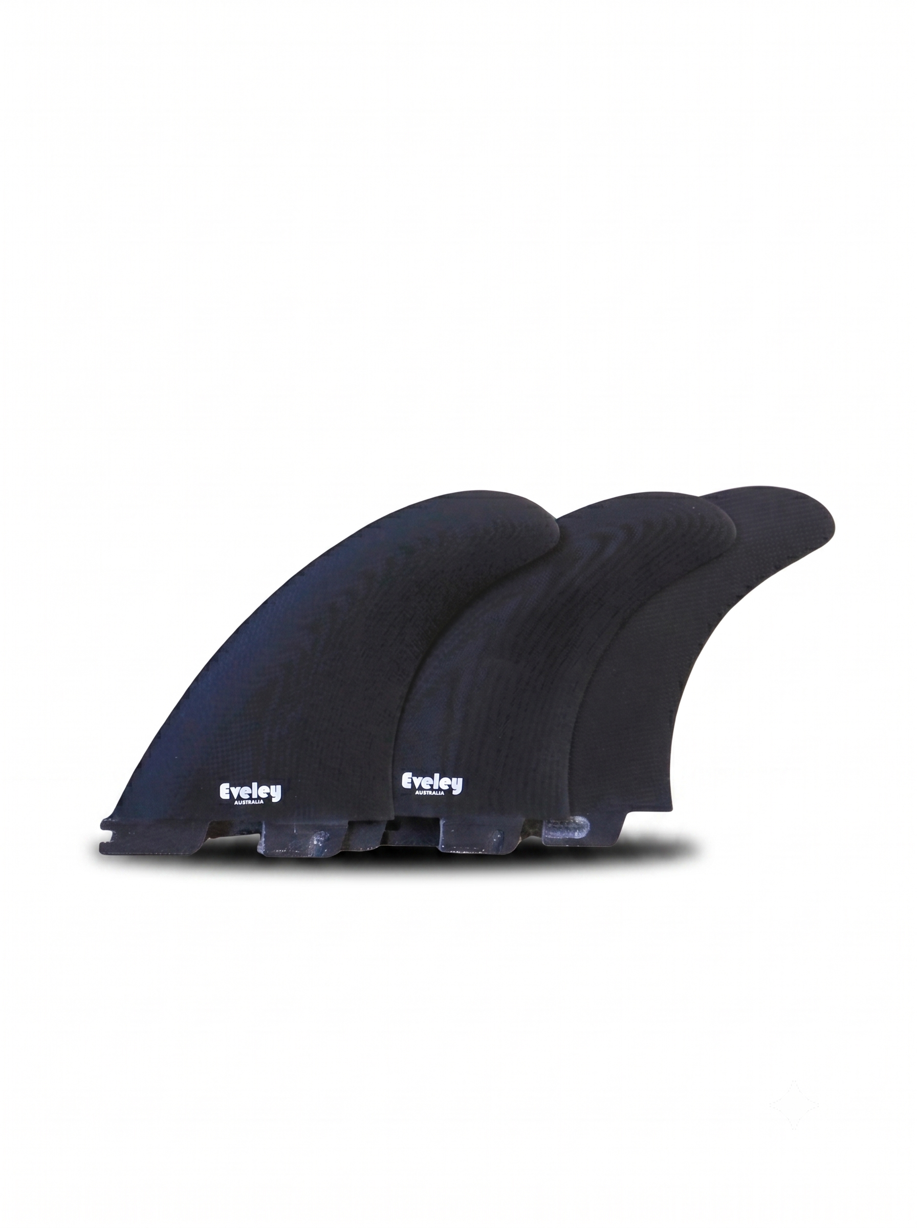 5.4" Big Boy Thruster Fins – FCSII compatible solid black Pro Glass (3 fins)