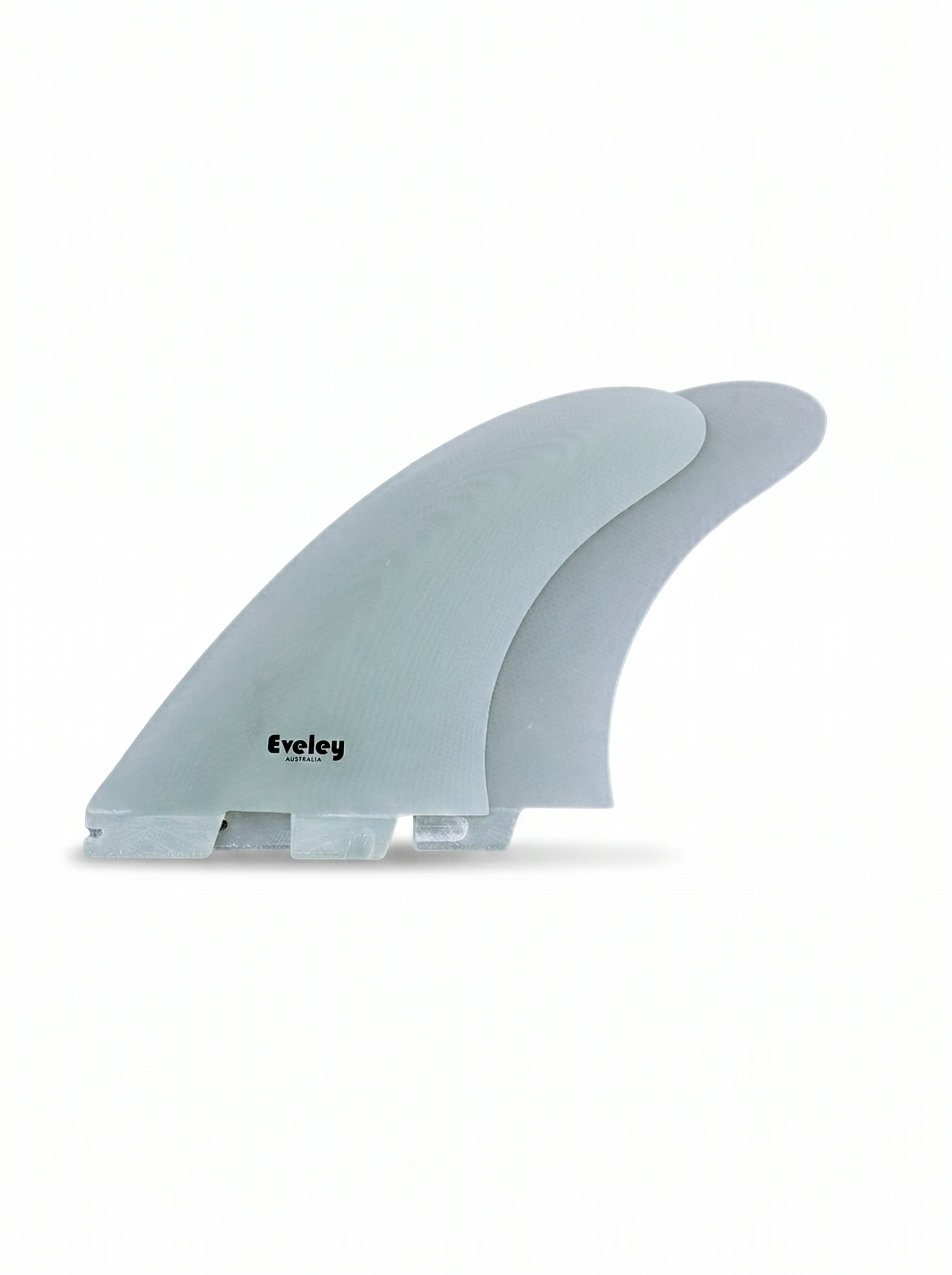 5.35" Contemporary Twin Fins – FCSII compatible natural Pro Glass (2 fins)