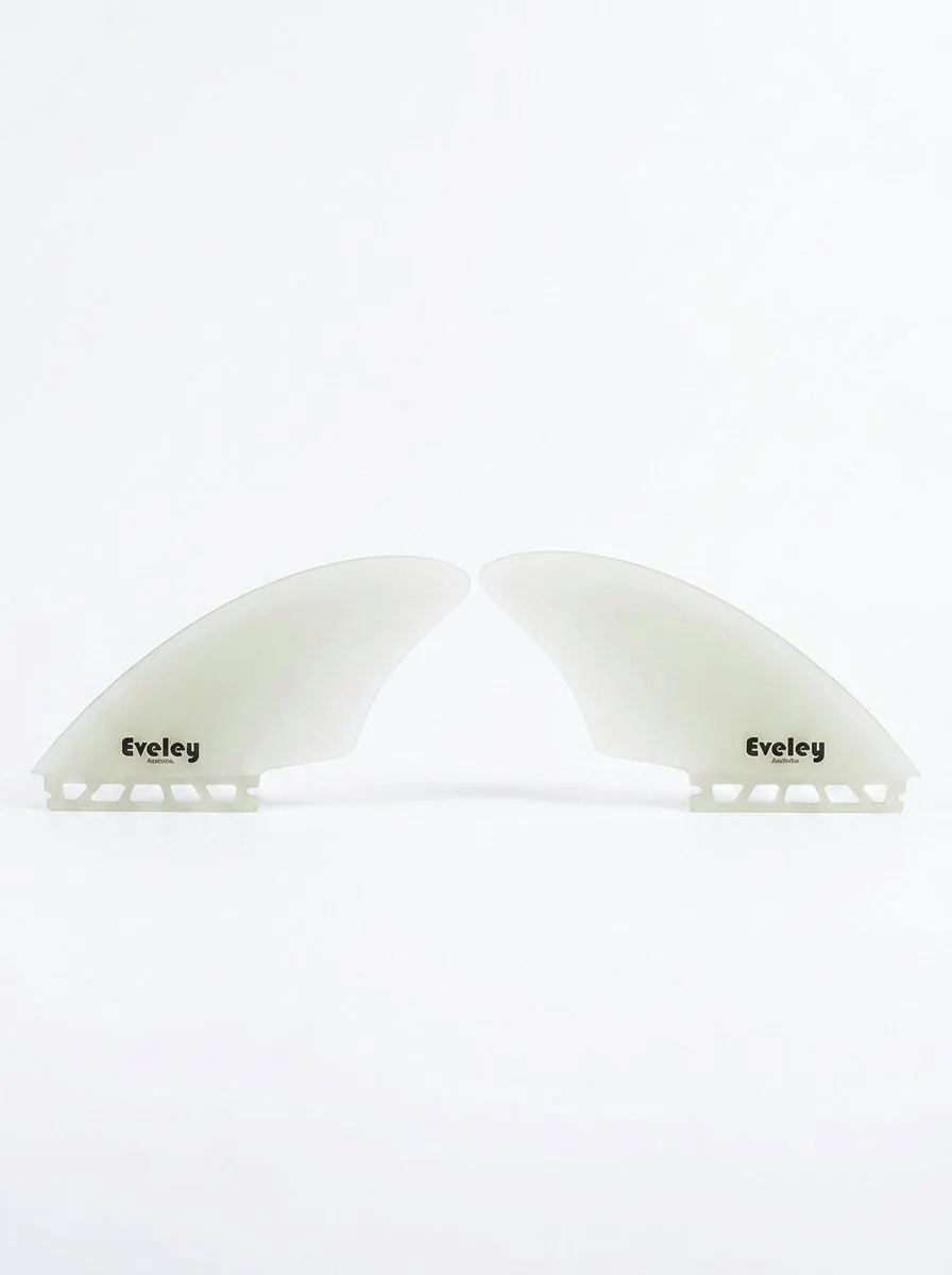 4.5" Extra Long Twin Keels – Futures compatible natural Pro Glass (2 fins)