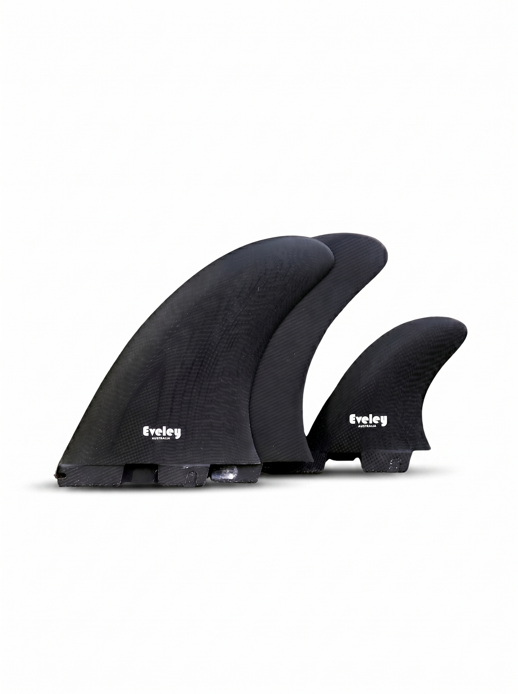 5.8" MR Twin Fins plus 3.4" Stabilizer, FCSII compatible black Pro Glass (3 fins)