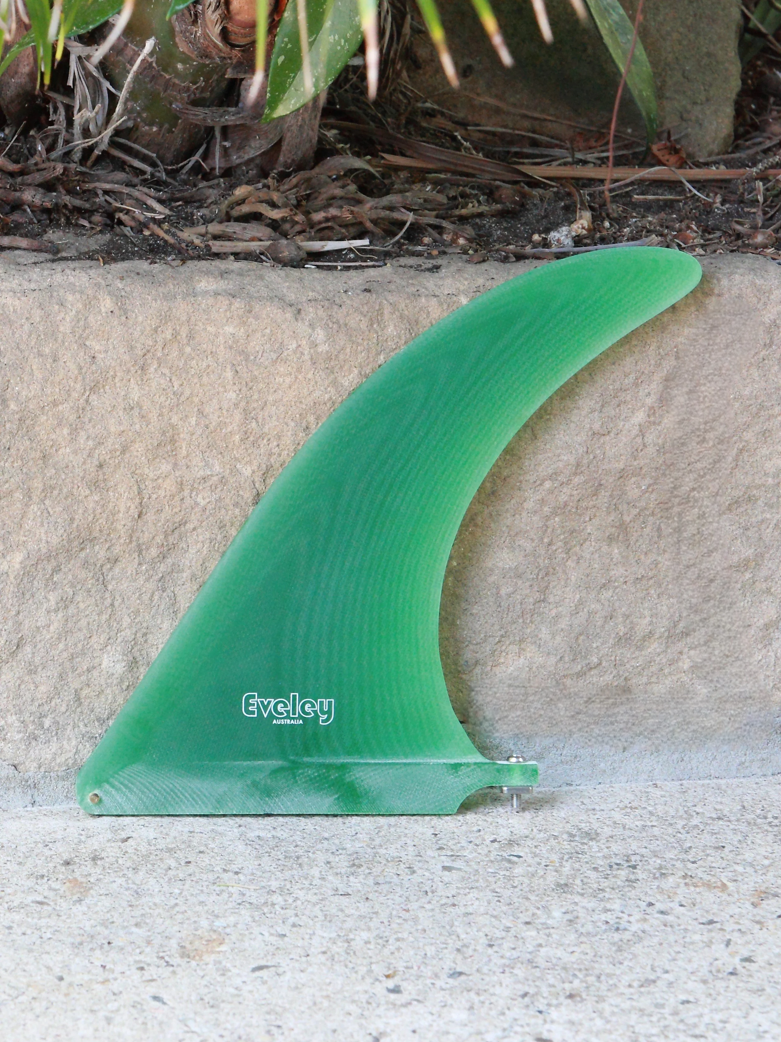 9" International 4A Center Fin, old green Pro Glass.