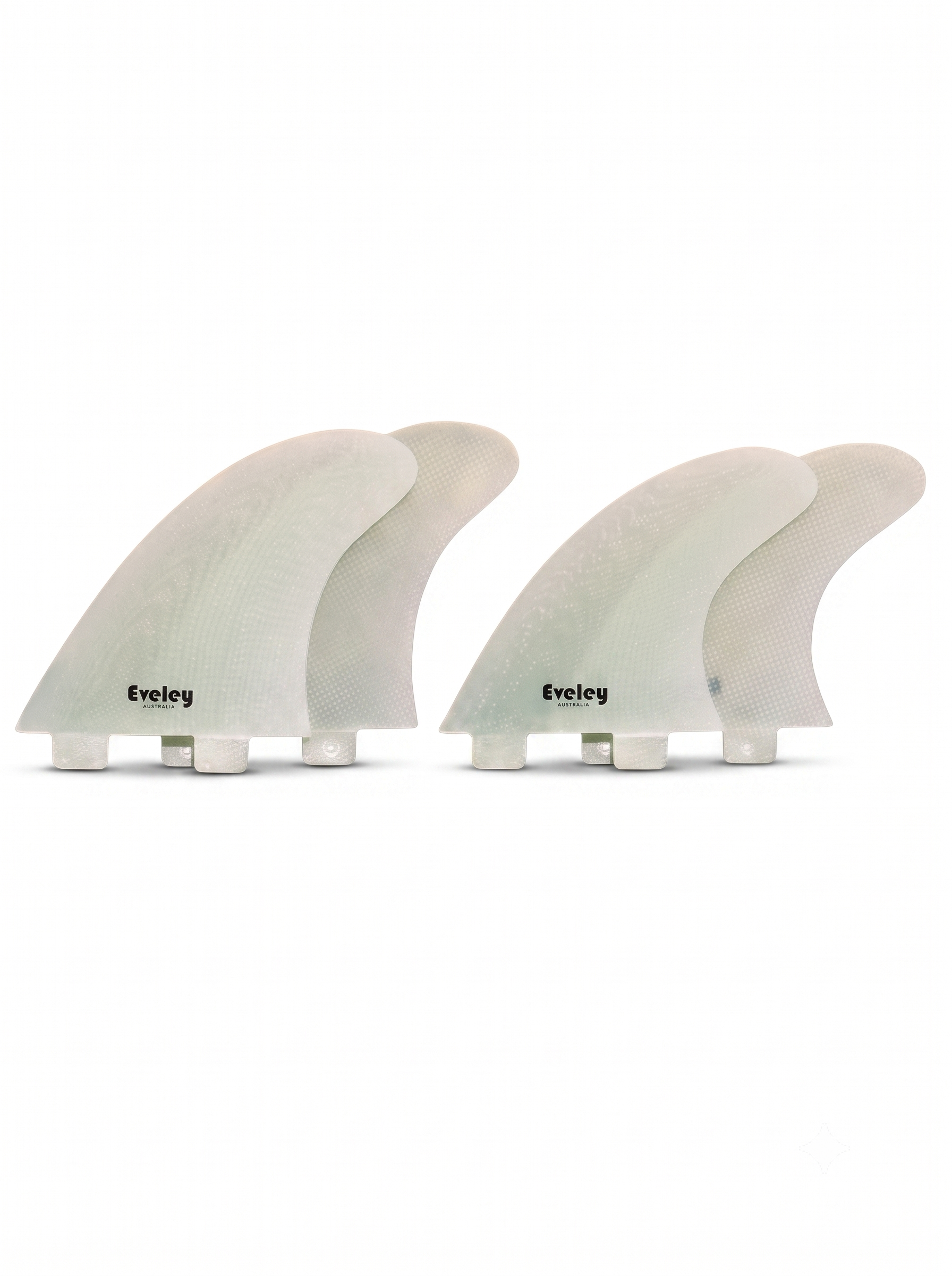 4.6" / 4.2" Classic Quad Fins – FCS compatible natural Pro Glass (4 fins)