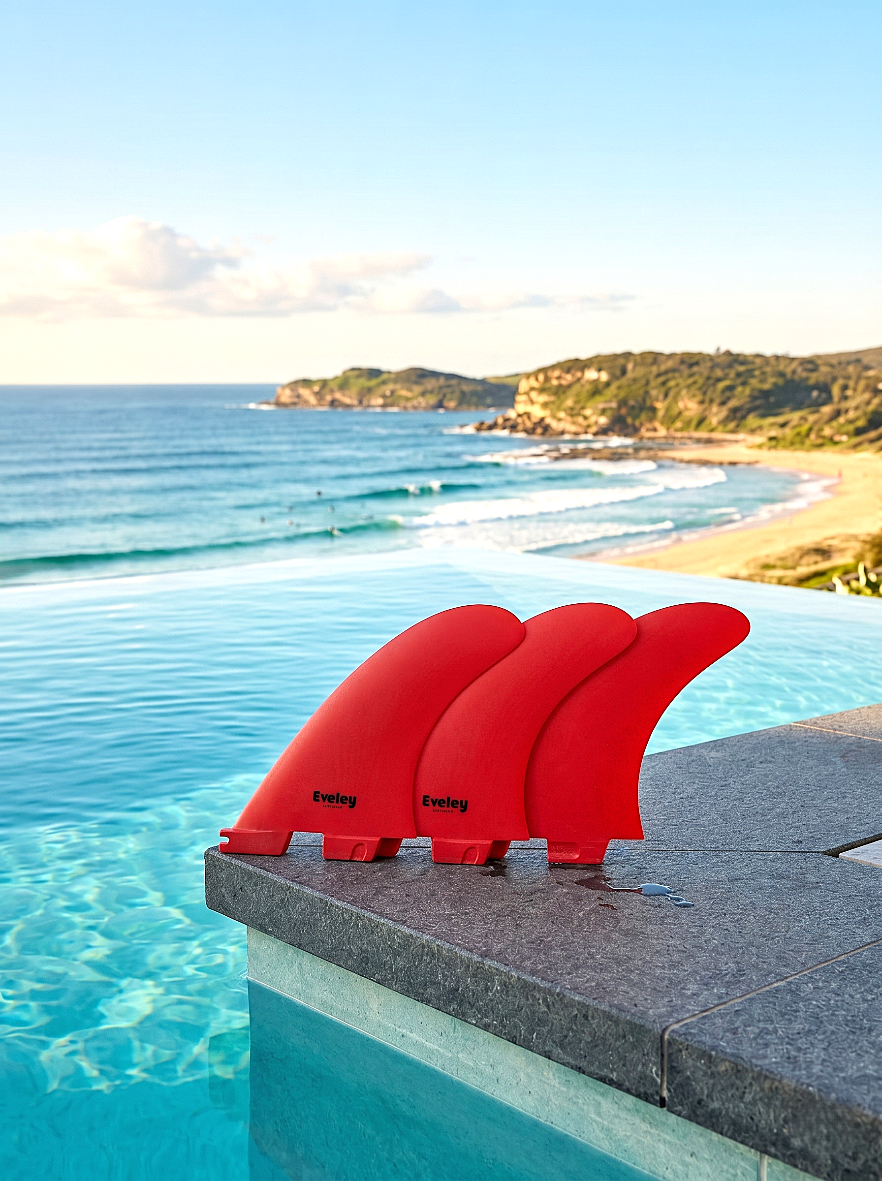 4.5" Progressive Thruster Fins – Red Pro Glass | Balanced Speed & Control | FCSII Compatible