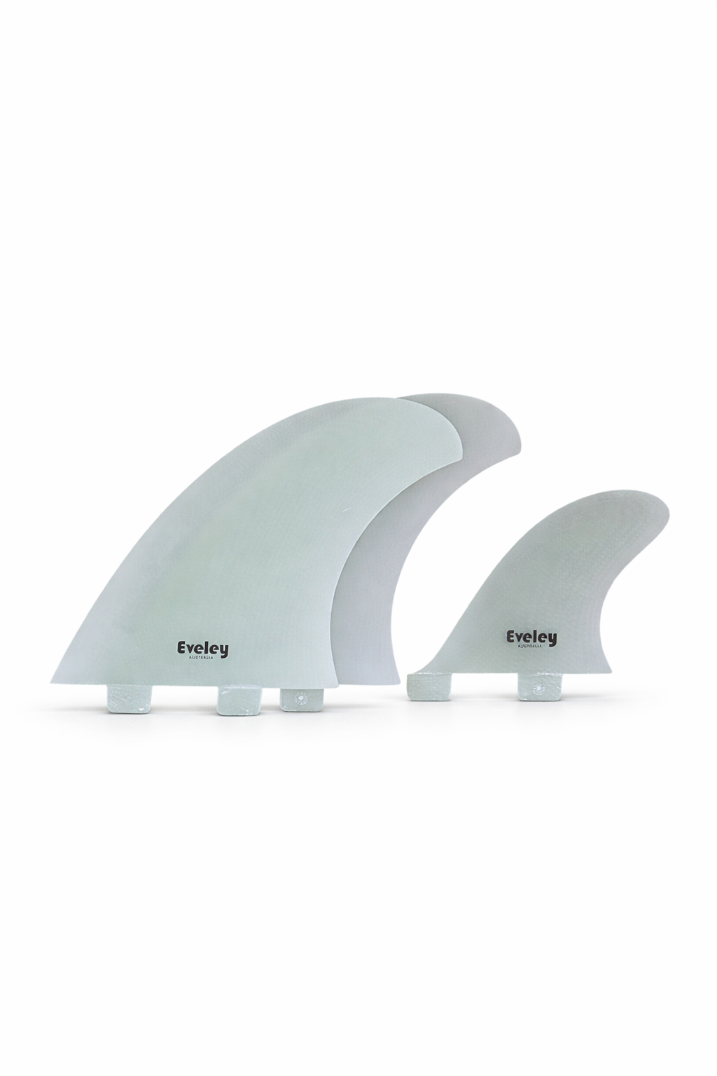 5.5" Power Twin Fins Plus 3.4" Stabilizer – Natural Pro Glass | FCS Compatible Set of 3 fins