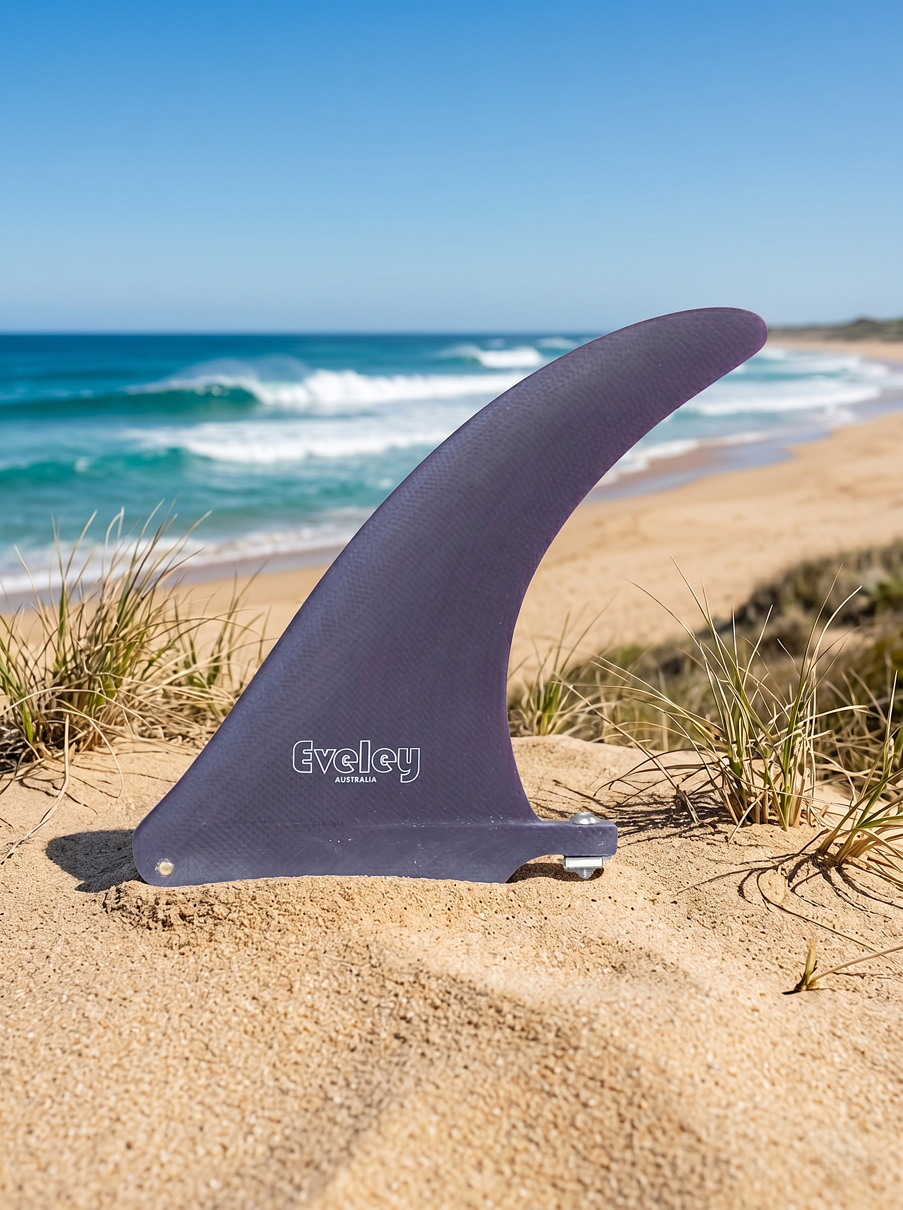 6.5" International 4A Center Fin - Midnight Purple Pro Glass.
