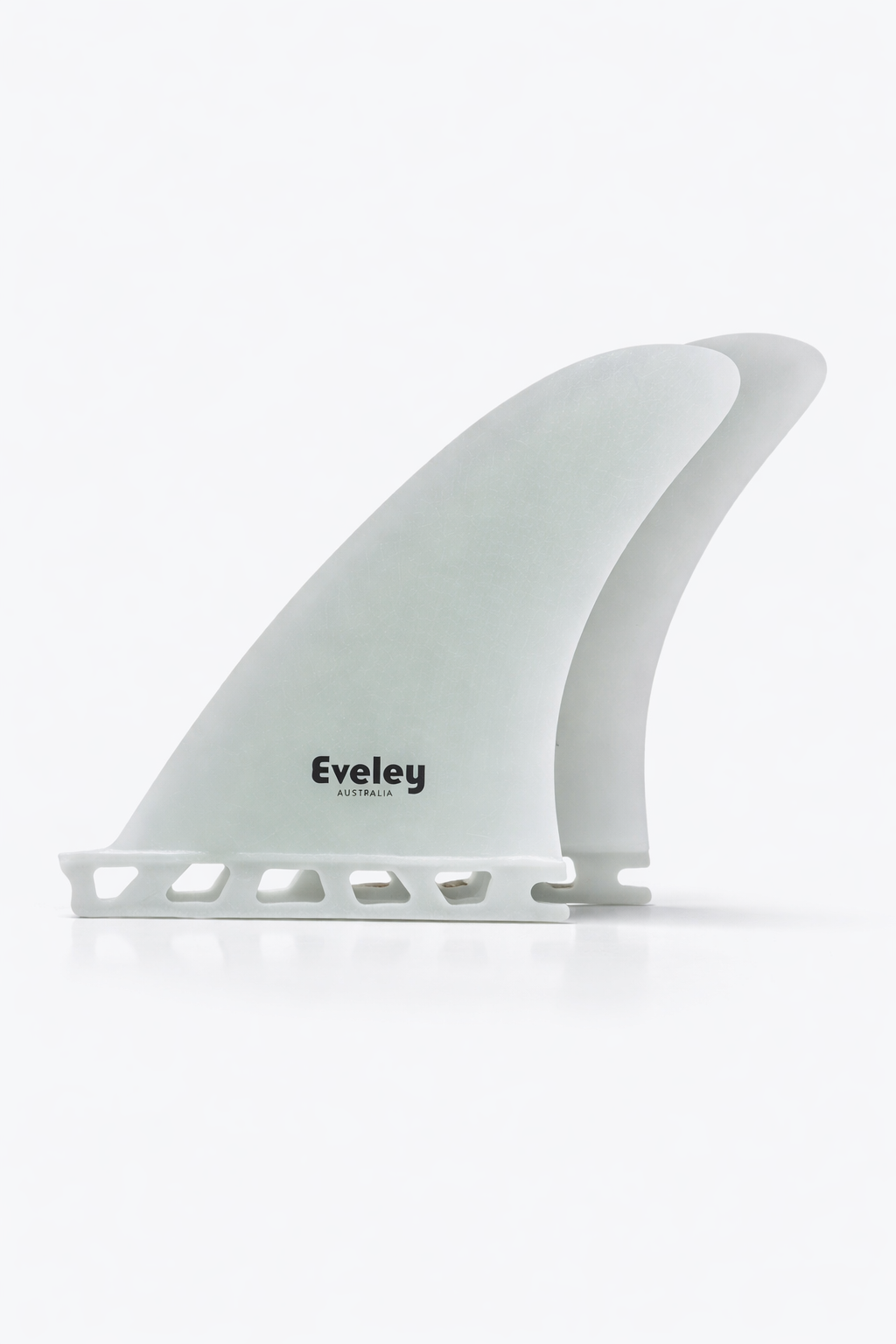 4.25" Split Keel Rear Quad Surfboard Fins – Fast Release Control | Natural Pro Glass | Futures Compatible (Set of 2)