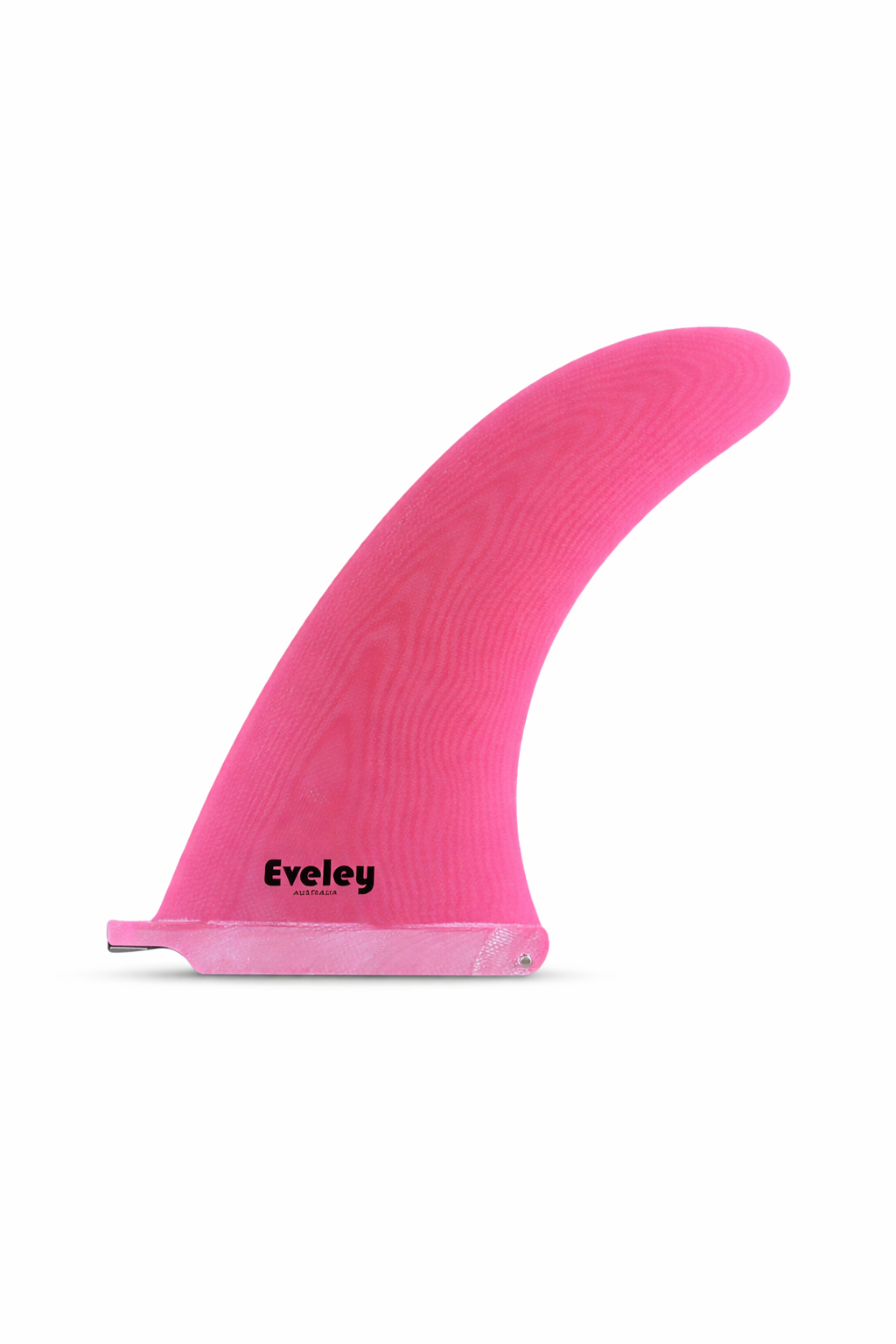 10" Classic Longboard Fin – Hot Pink Pro Glass Single Center Fin | Sliding Center Fin Box Compatible
