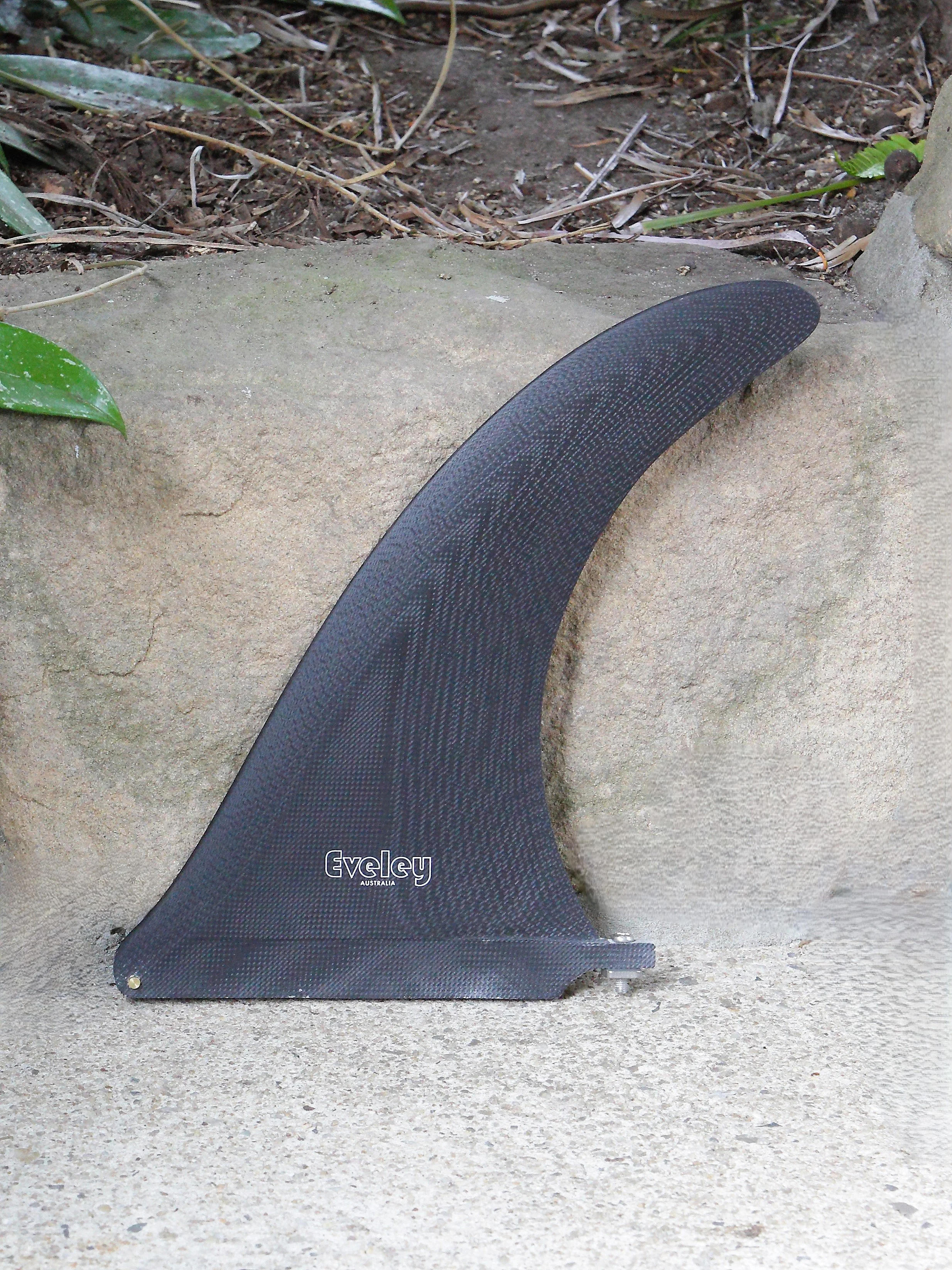 10" International 4A Center Fin in black Pro Glass