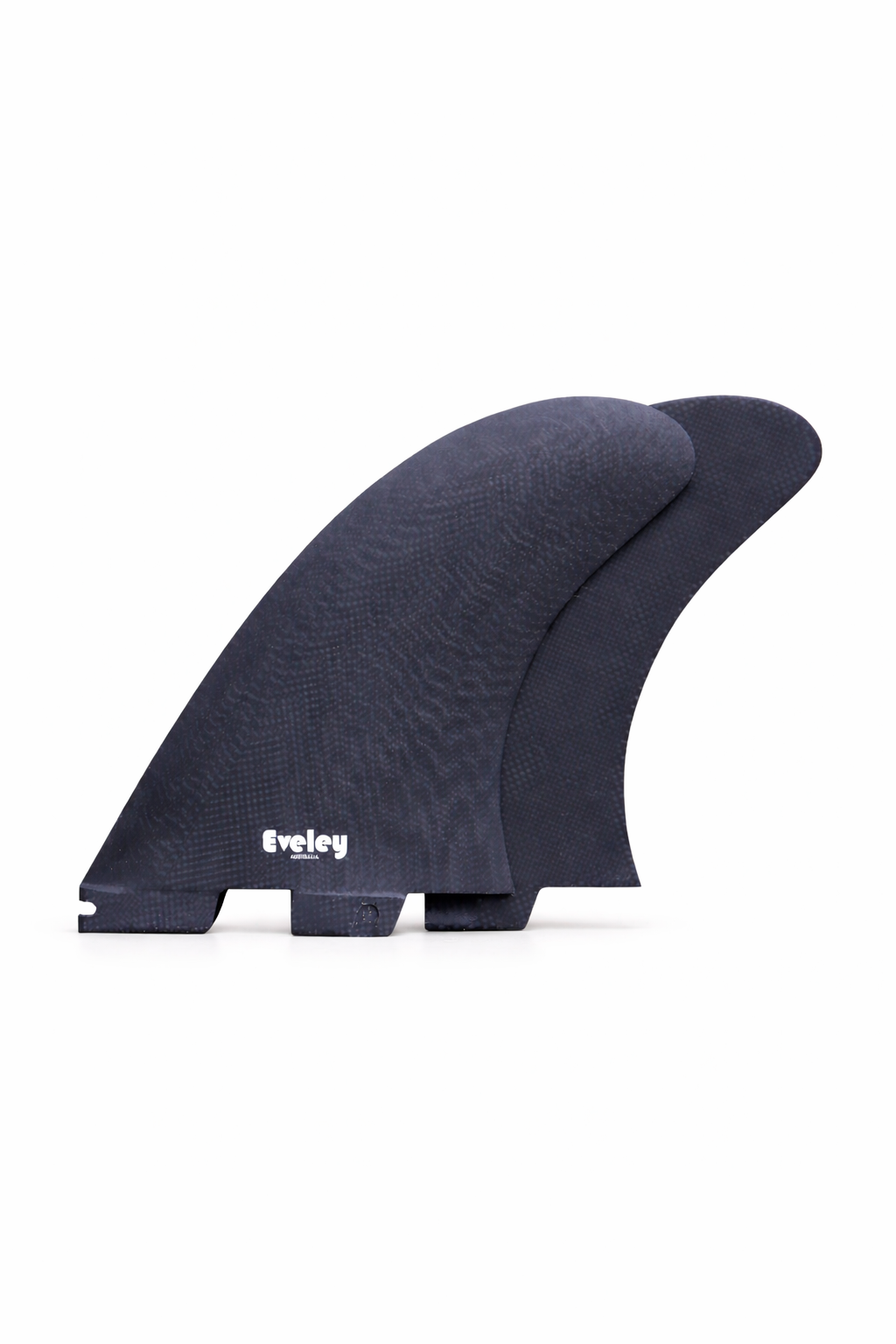 5.9" Retro Performance Twin Fins – Black Pro Glass | FCS II Compatible Set of two fins