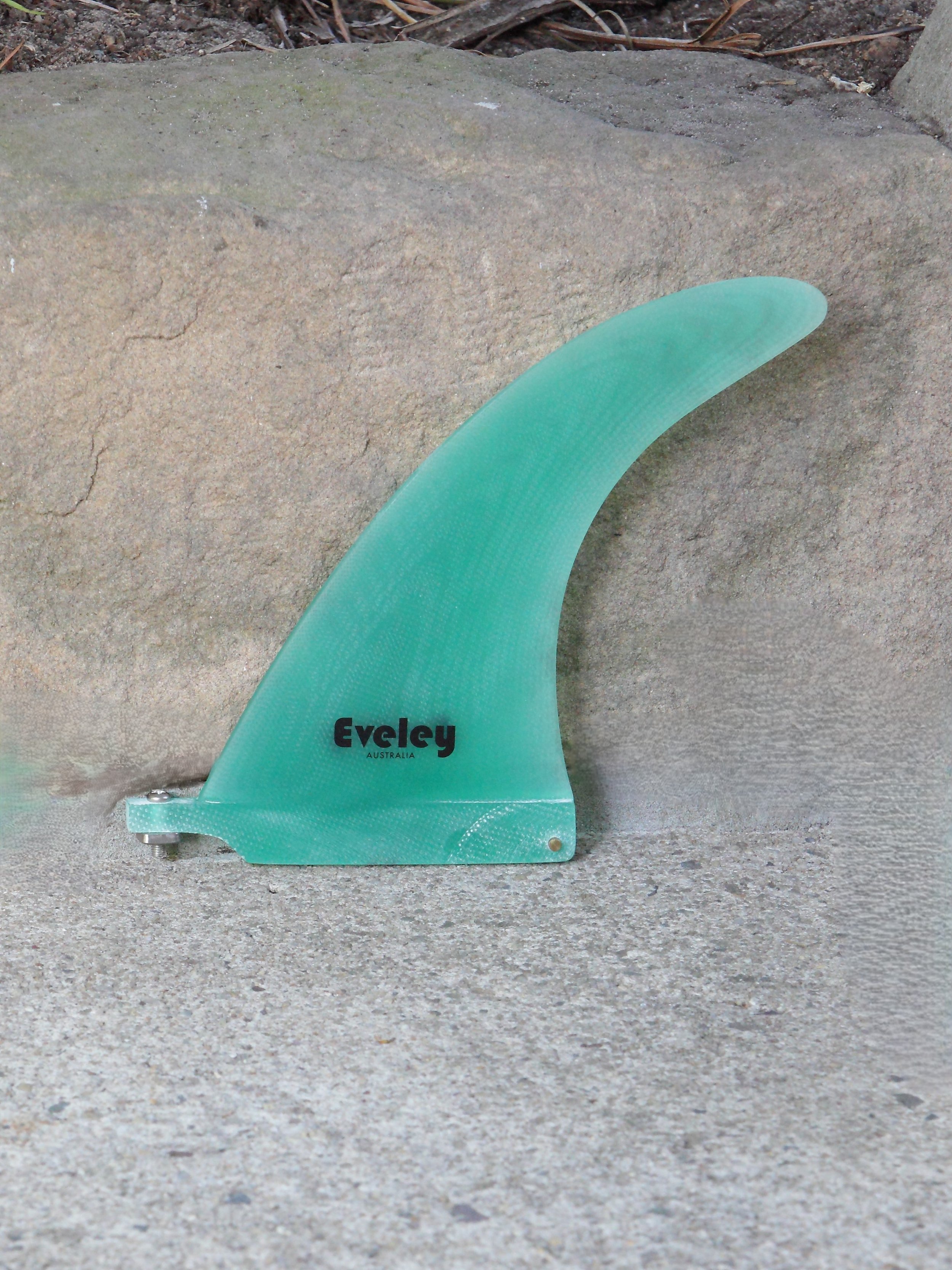 7.2" Flow Flex Center Fin — Green Pro Glass Performance Longboard Control