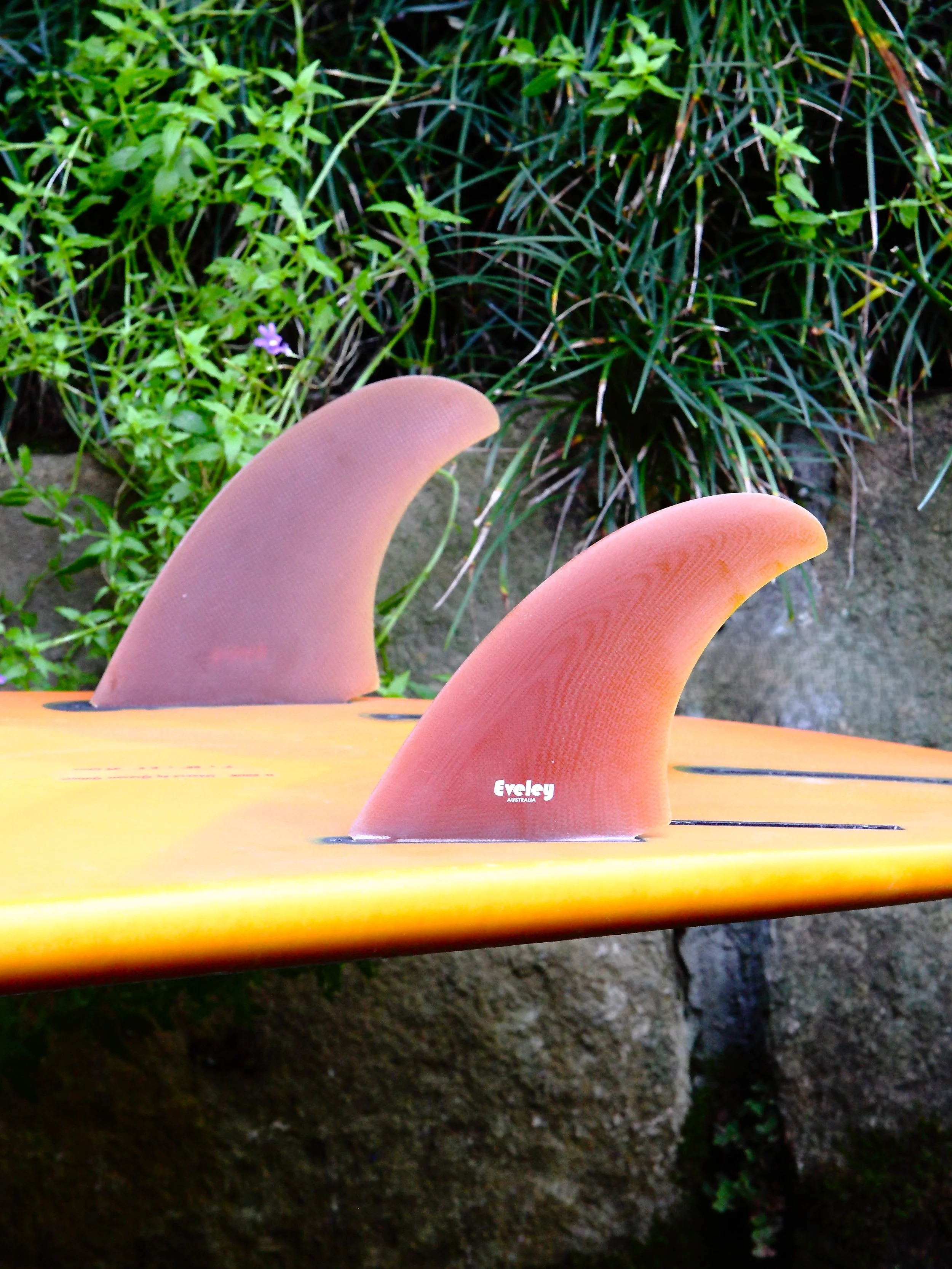 5.5" Power Twin Fins - Futures compatible old gold Pro Glass (2 fins)