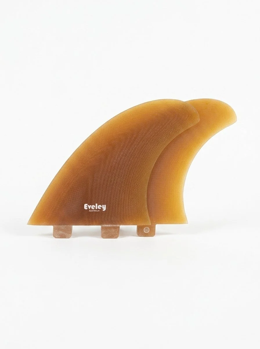 5.5" Power Twin Fins - FCS compatible gold Pro Glass (2 fins)