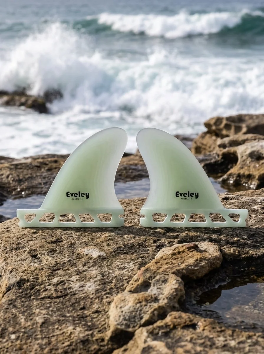 3.25" Upright Side Fins – Futures compatible natural Pro Glass (2 fins)