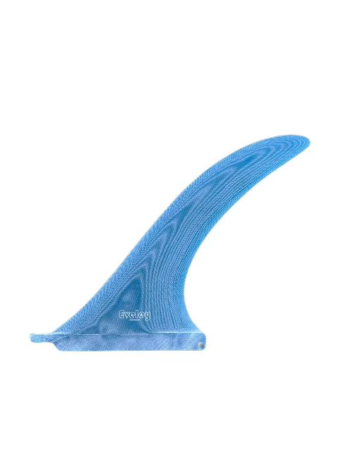 10" California Dreaming Center Fin in Blue Denim Pro Glass.