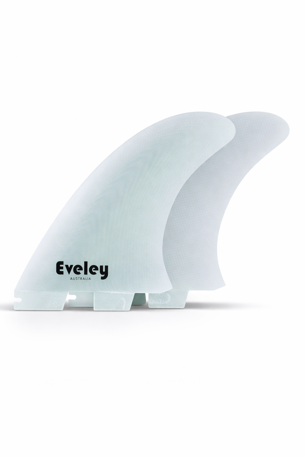 5.7" Upright Twin Fins – Natural Pro Glass | FCS II Compatible (Set of 2)