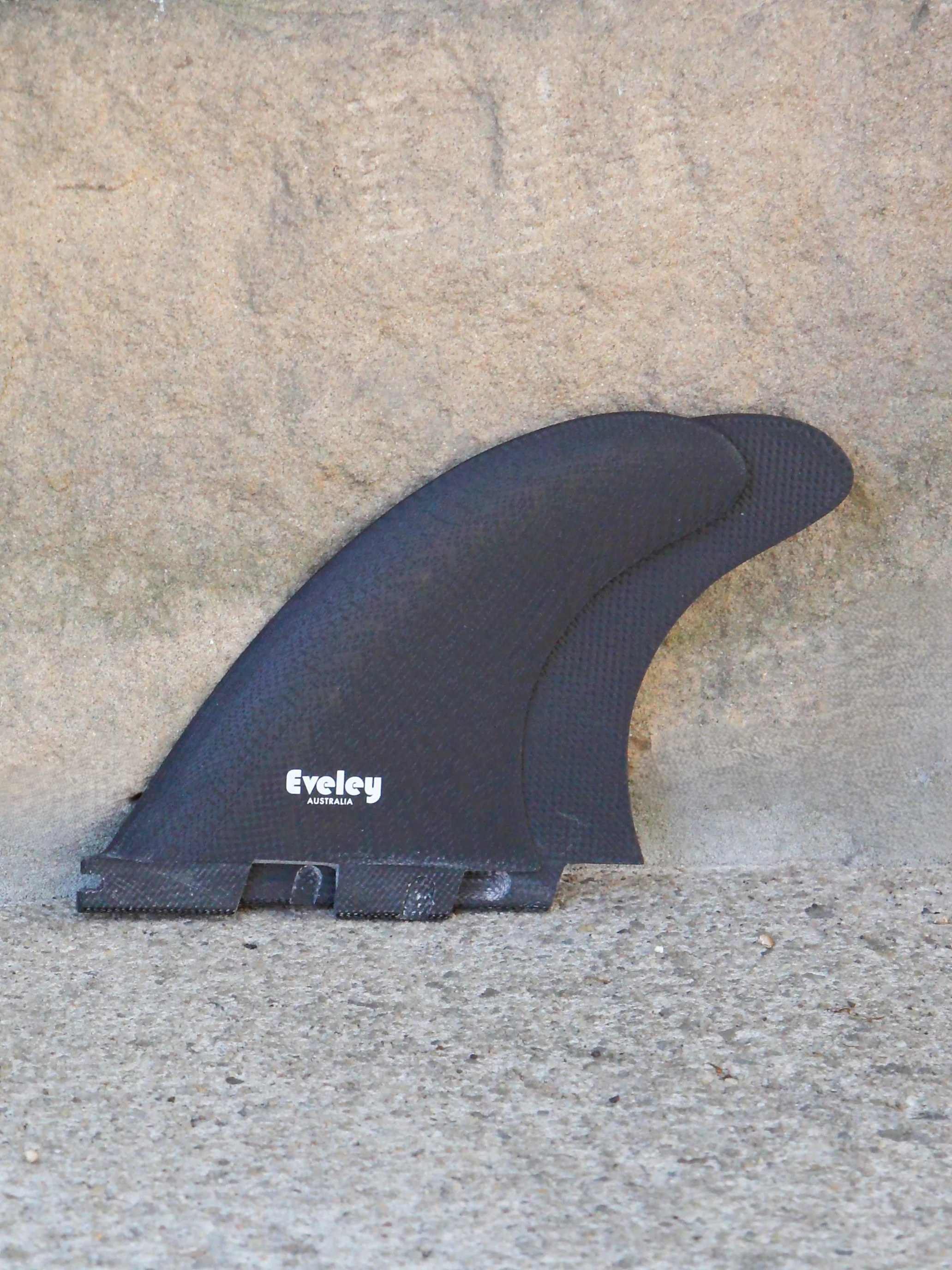 4.5" Progressive Side Fins (Or Quad Rears)– Black Pro Glass (FCS II Compatible, Set of 2).