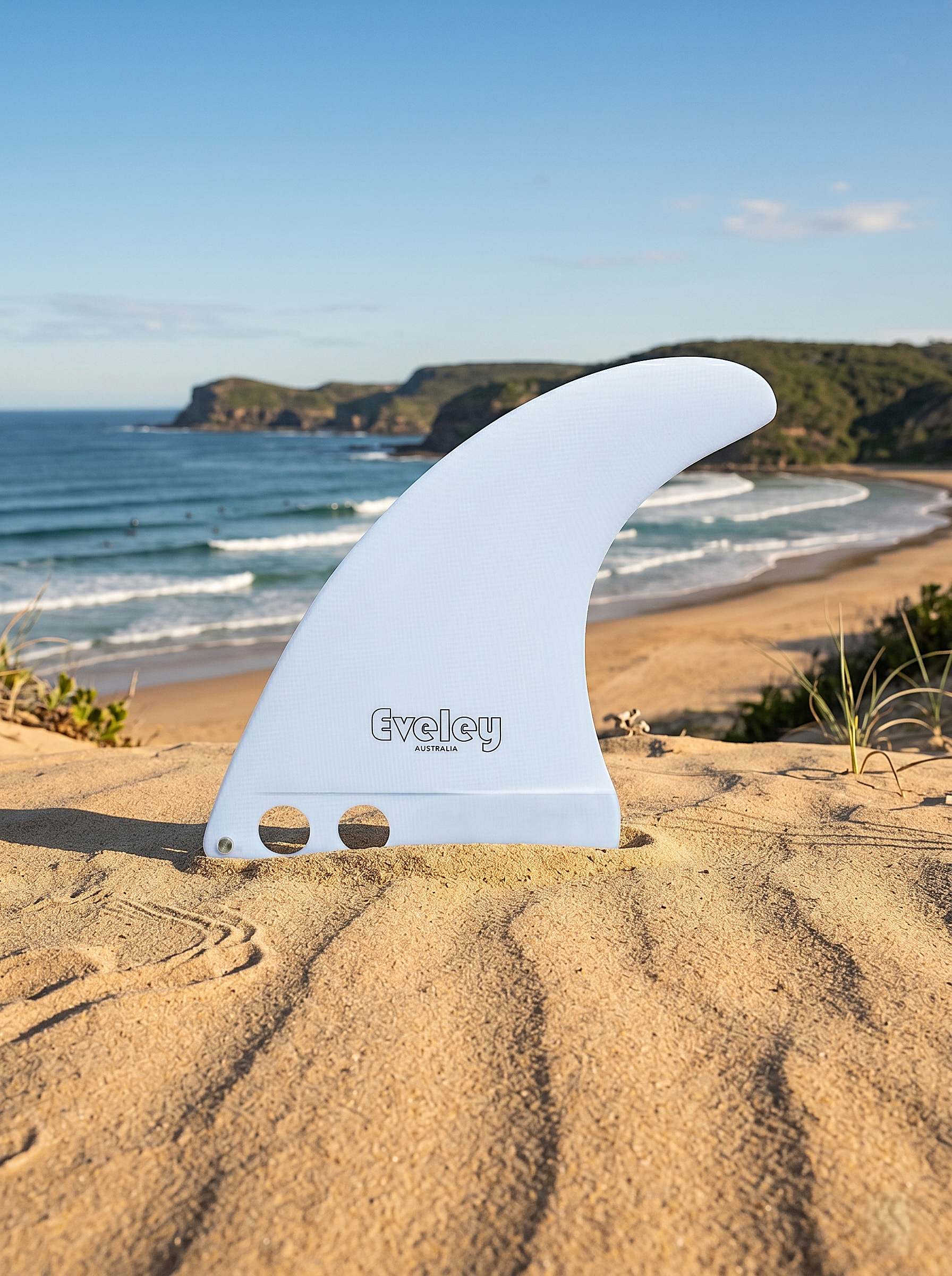 5.5" Classic Center Fin – white Pro Glass | Classic Control Surfboard Fin