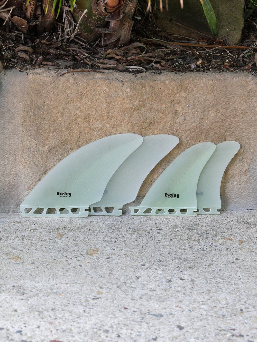 Controller Split Keel Quad Fins 4.7 / 4.25 Natural Pro Glass