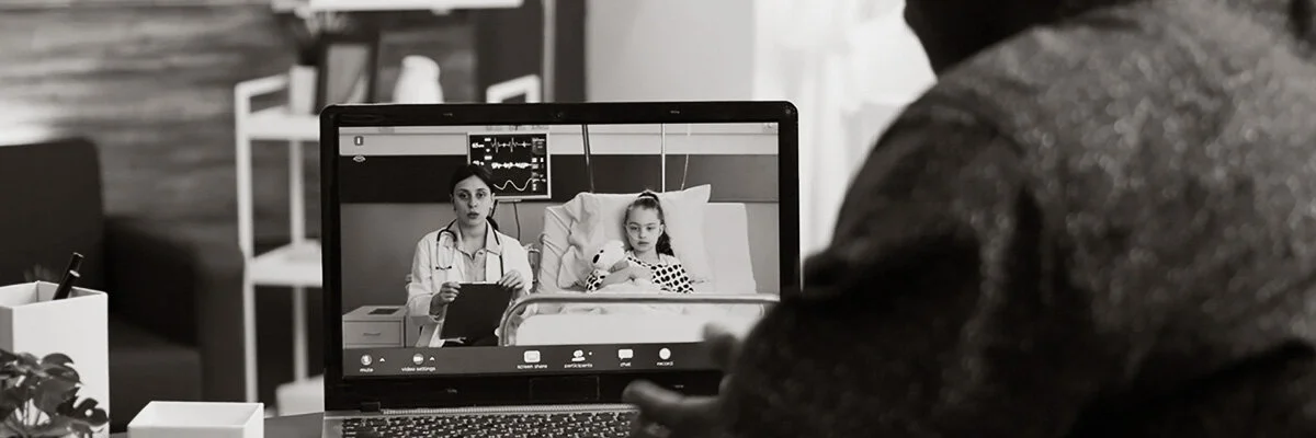 Telehealth Meeting With Physician and Client