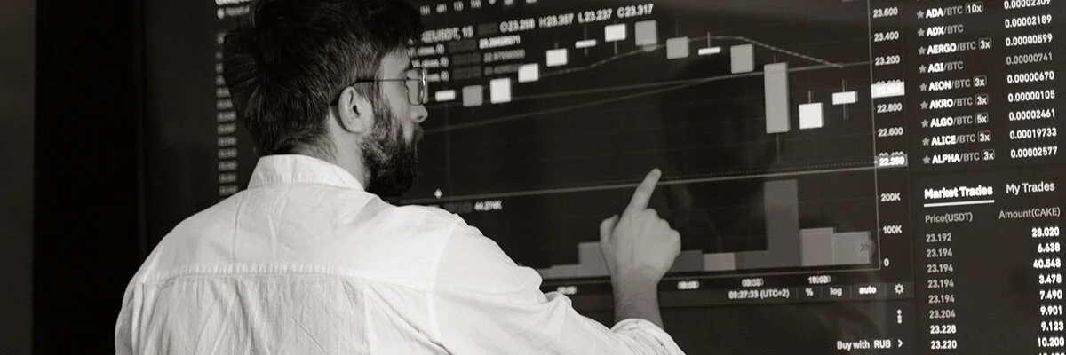 Man Reviewing Charts