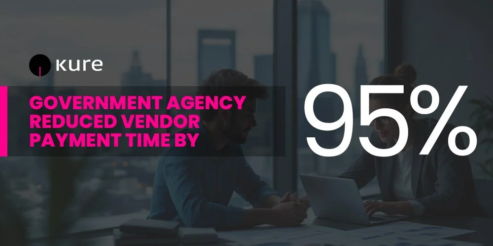Government Agency Reduced Vendor Payment Time By 95% With Kure
