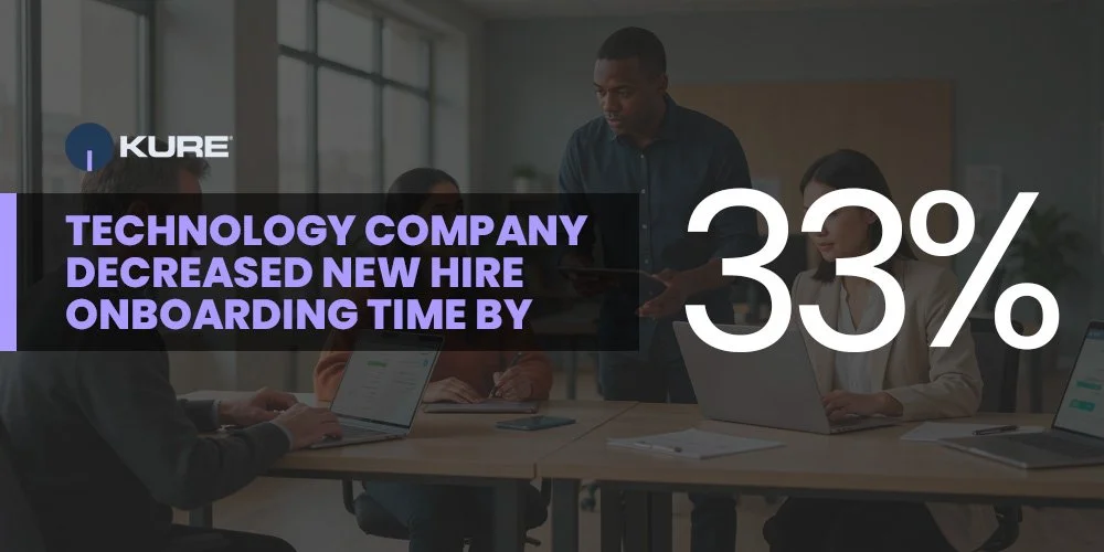 Technology Company Decreased New Hire Onboarding Time By 33% With Kure