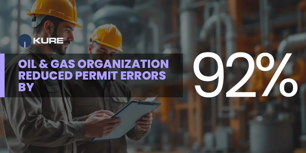 Oil &amp; Gas Organization Reduced Permit Errors By 92% With Kure