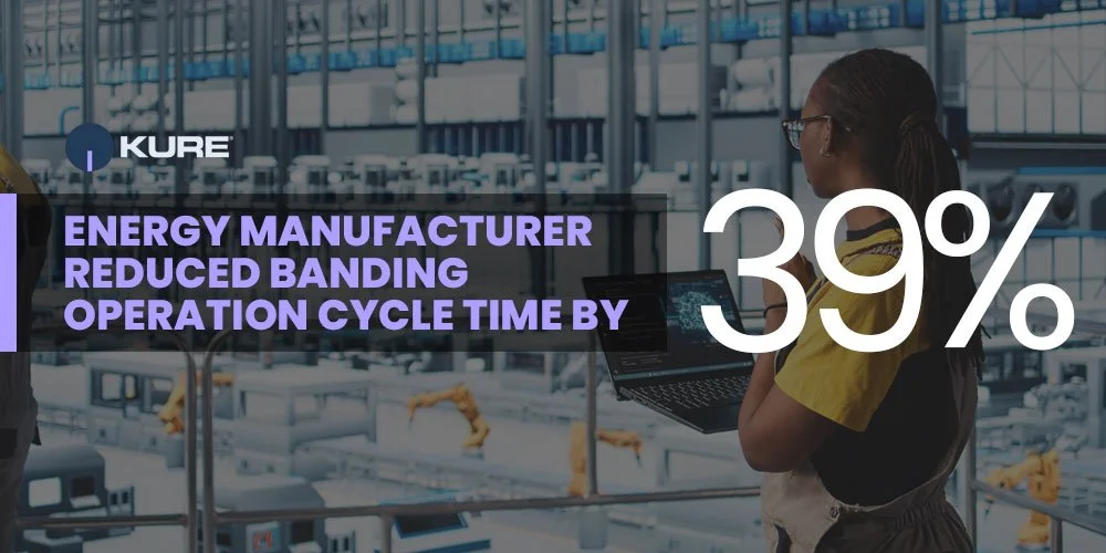 Energy Manufacturer Reduced Banding Operation Cycle Time by 39% With Kure