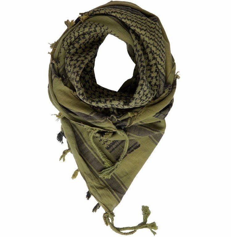 PAÑUELO SHEMAG VERDE-NEGRO