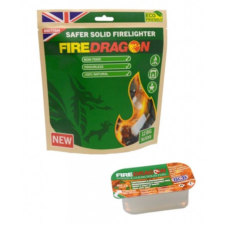 COMBUSTIBLE ECOLÓGICO FIREDRAGON. PAQUETE 12 UNIDADES