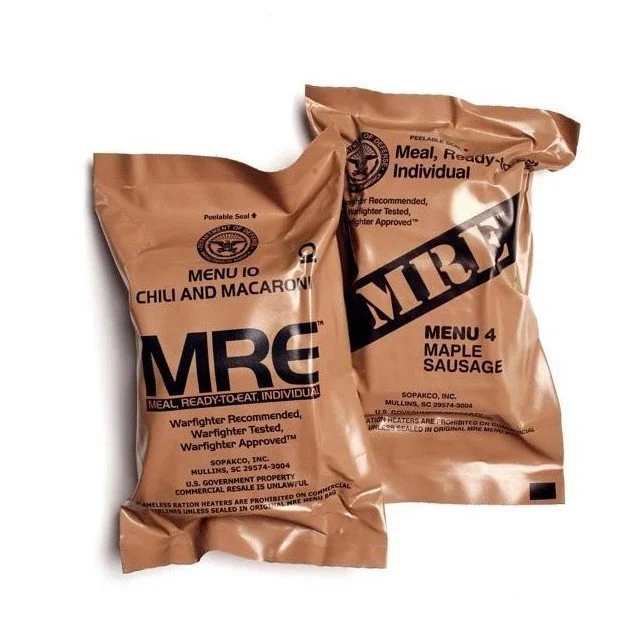RACIONES MRE. COMIDA MILITAR. ESTADOS UNIDOS