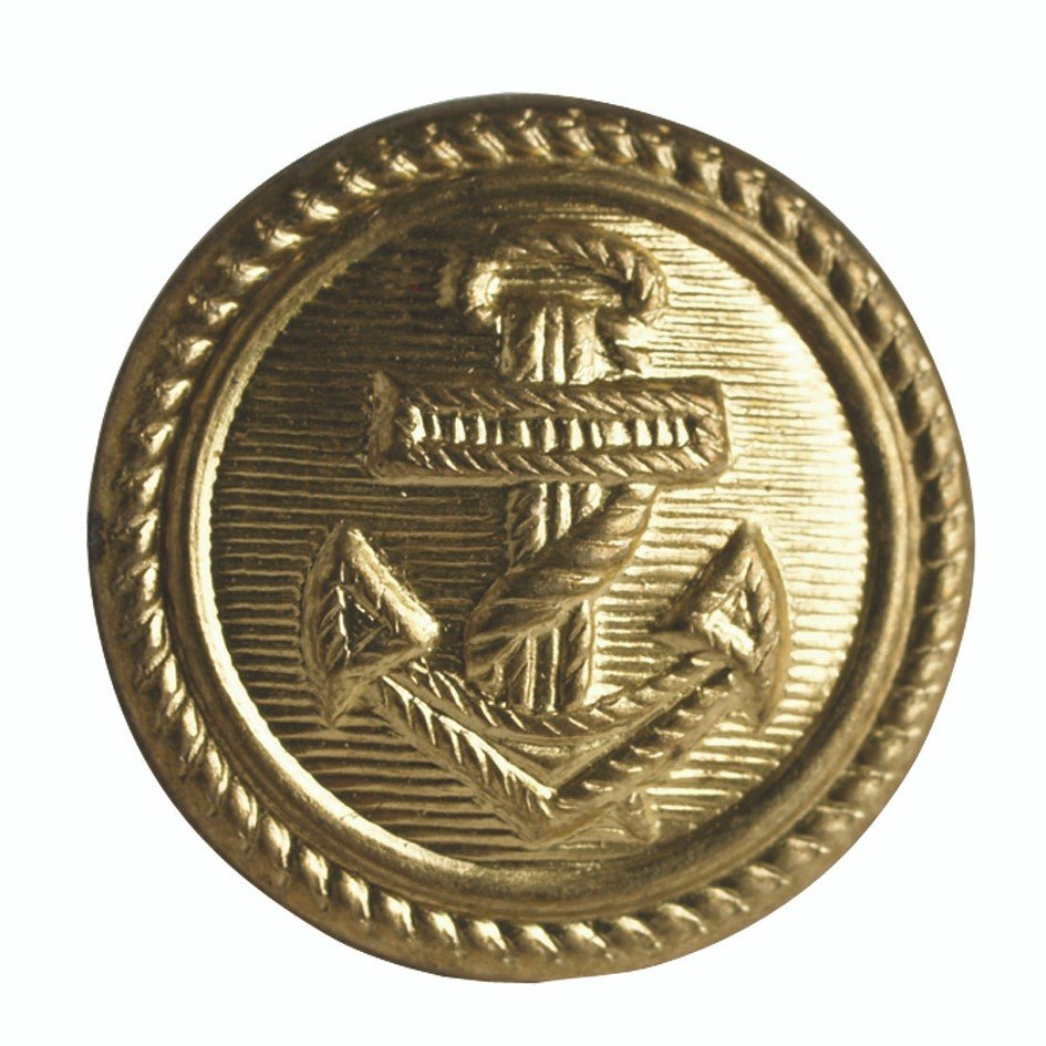 BOTÓN 16 MM DORADO. VOLKSMARINE DDR