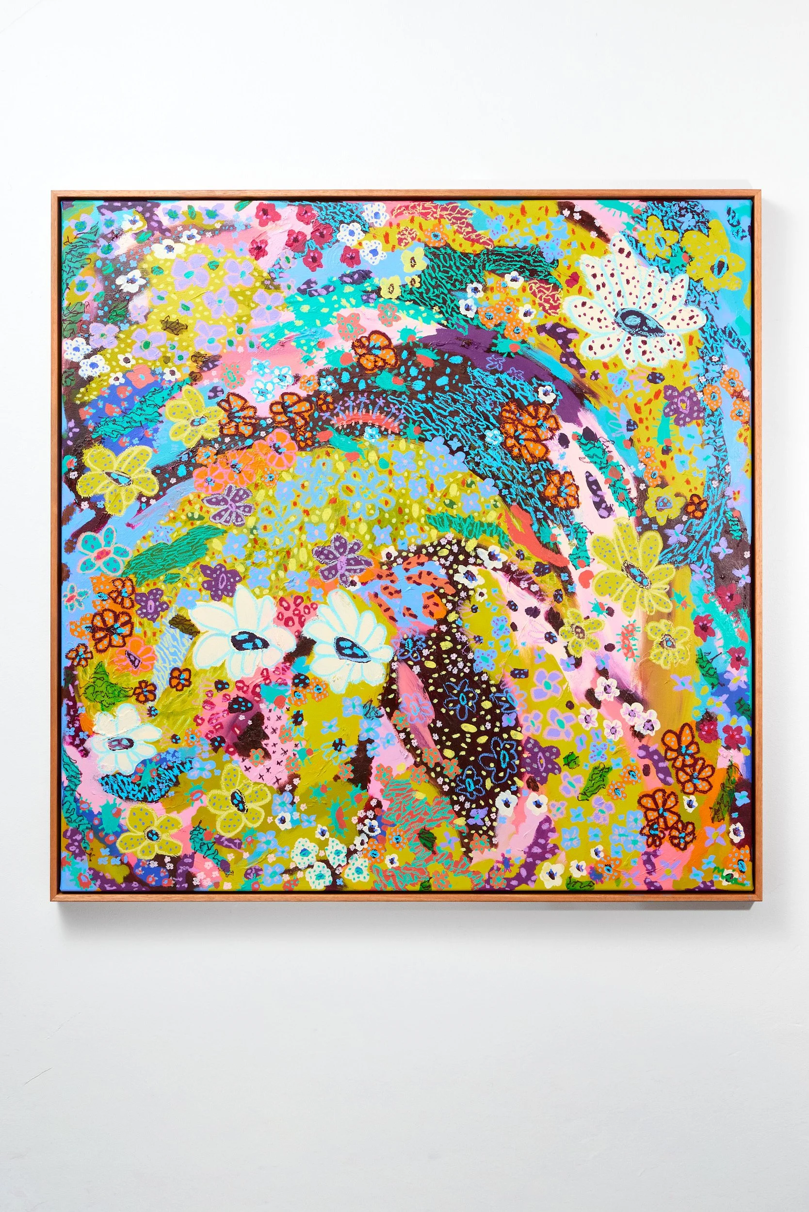 Overgrown - 100x100cm $3,000