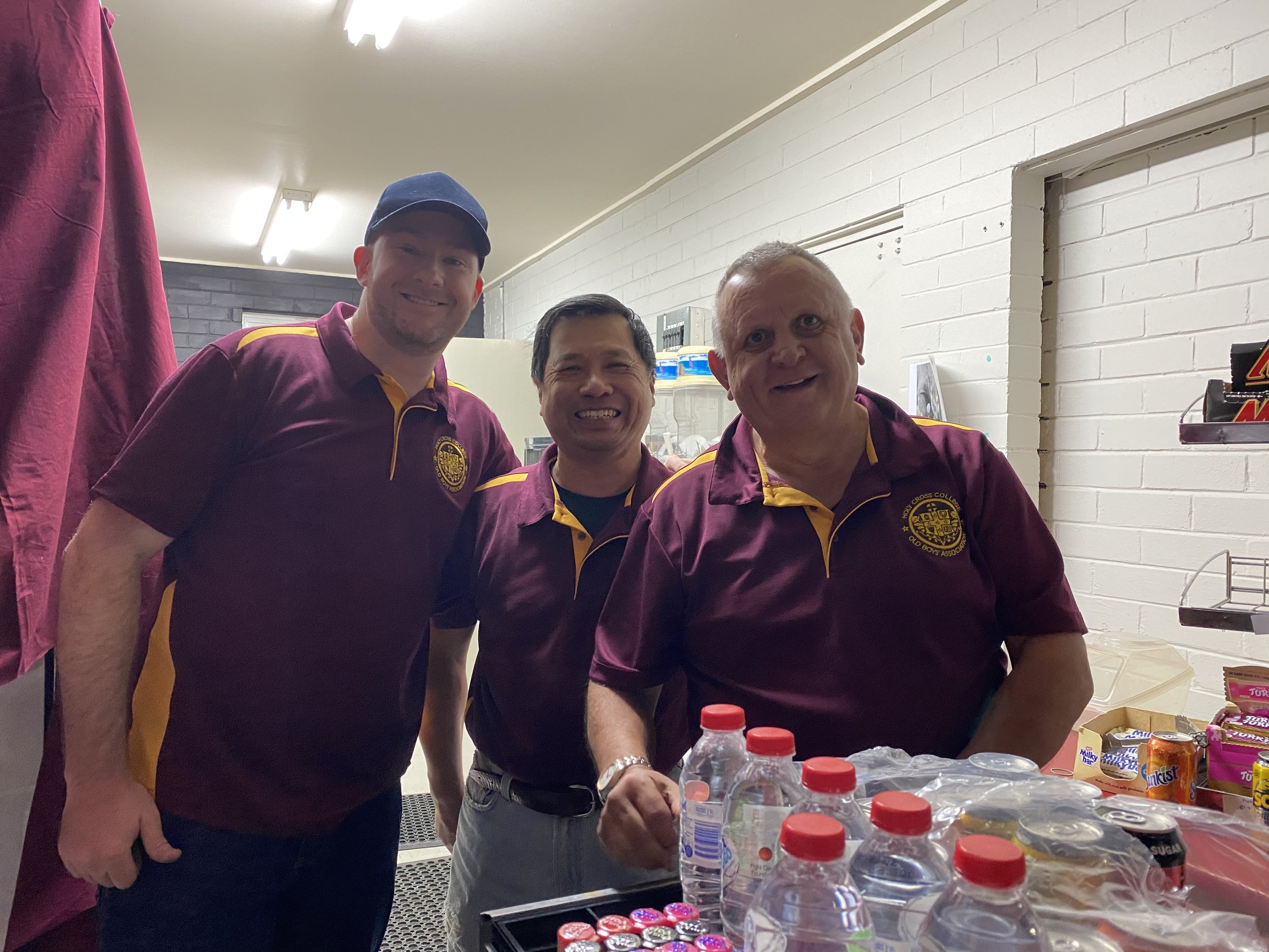2021 SchoolBoys Match - Canteen Volunteers Dr Zachariah Duke, Lindsay Mar, Michael Sear