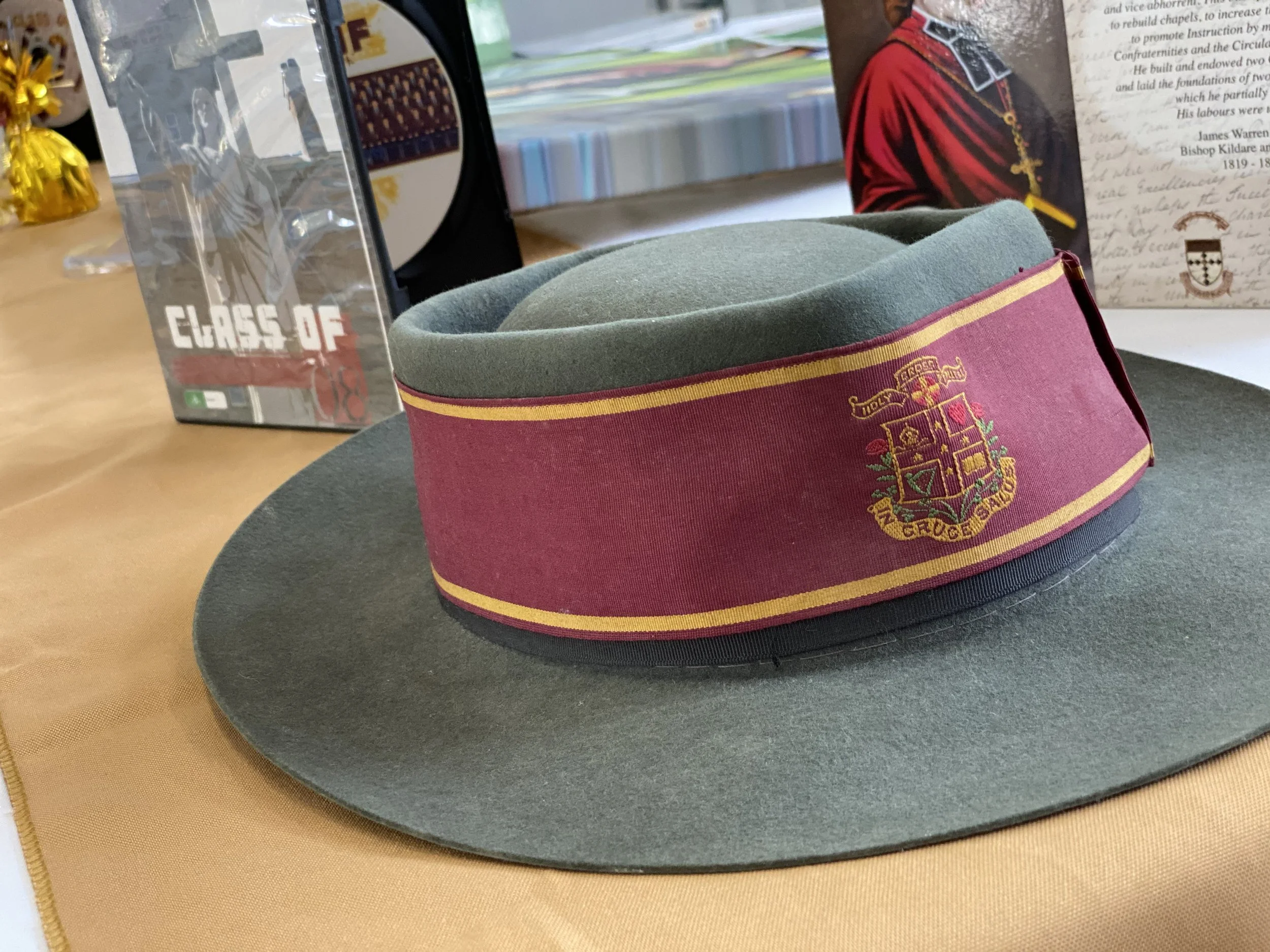 2021 School Open Day - Memorabilia Display - 7 March 2021 - Donated School Hat worn in the 1950-60s