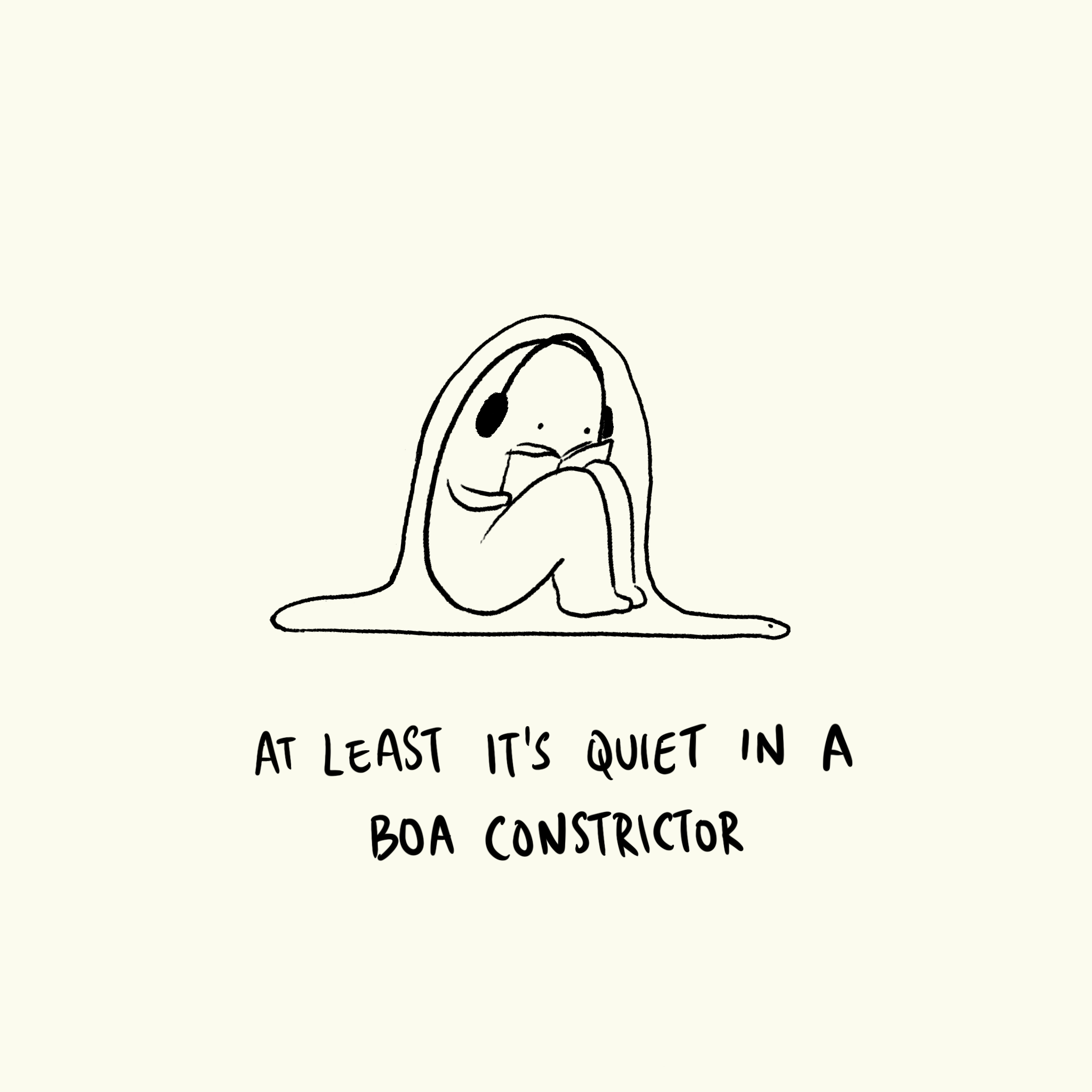 being in a boa constrictor
