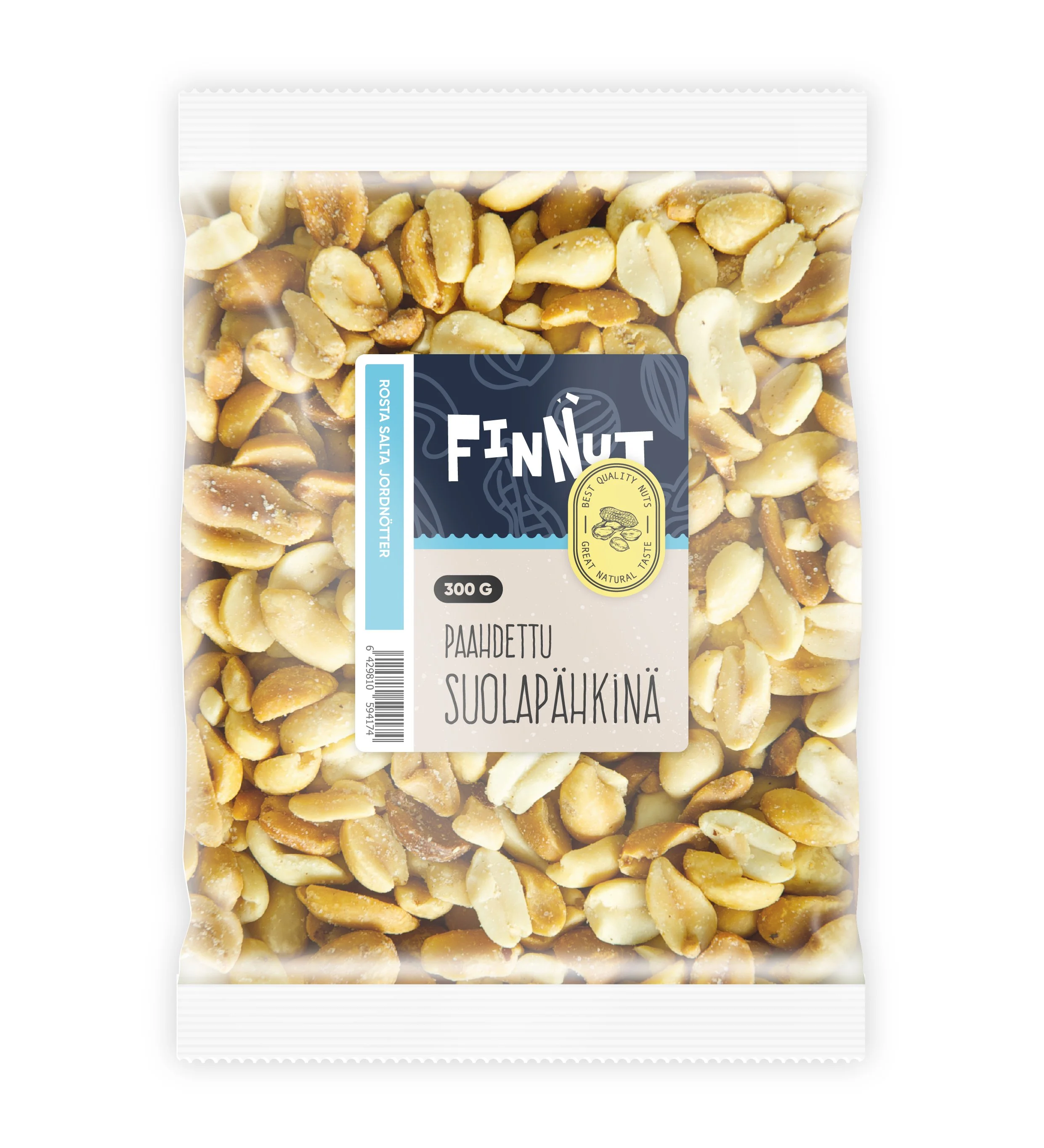 Finnut Paahdettu Suolapähkinä 300g_01.jpg