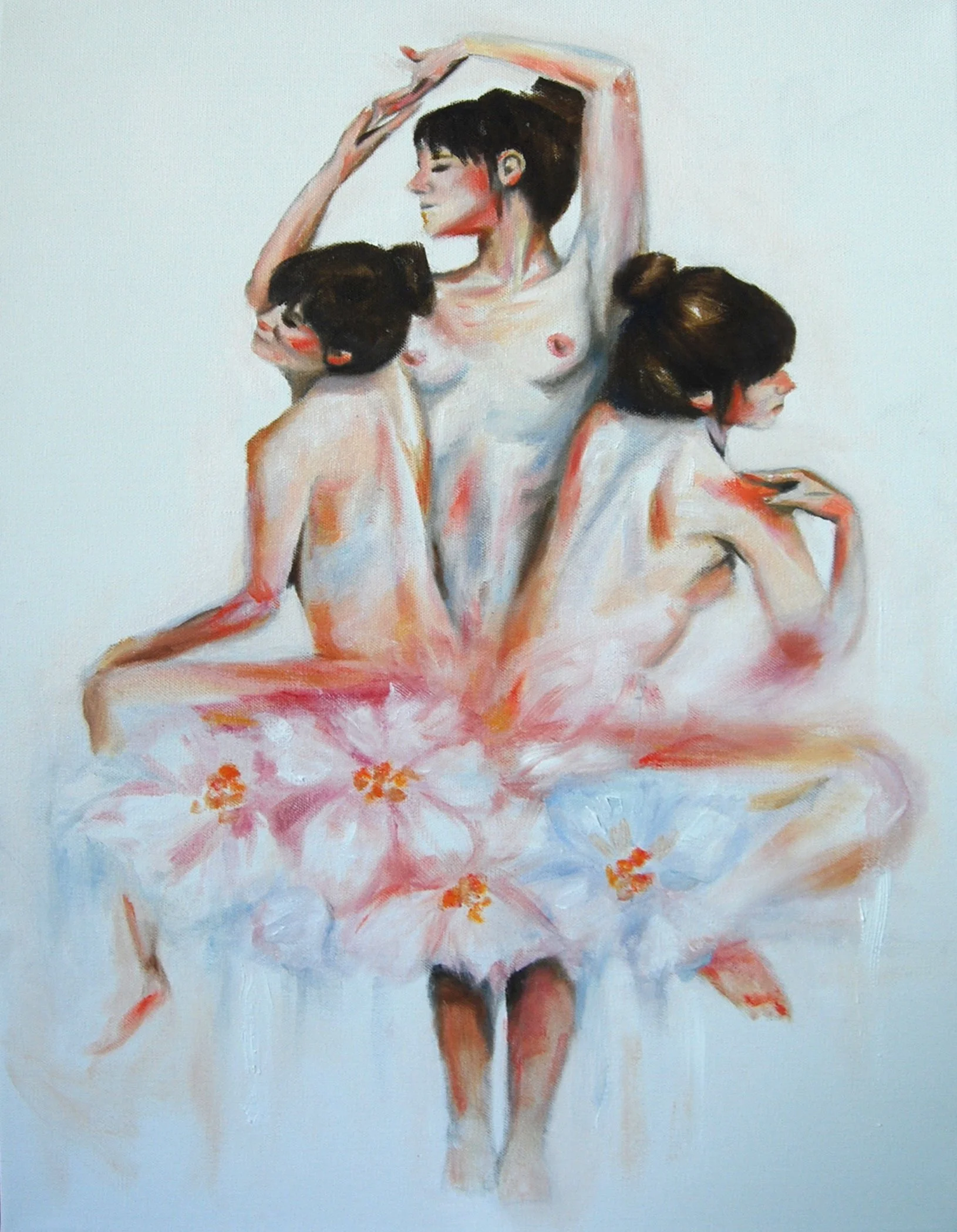 She, Again and Again, 18”x24”, oil on canvas