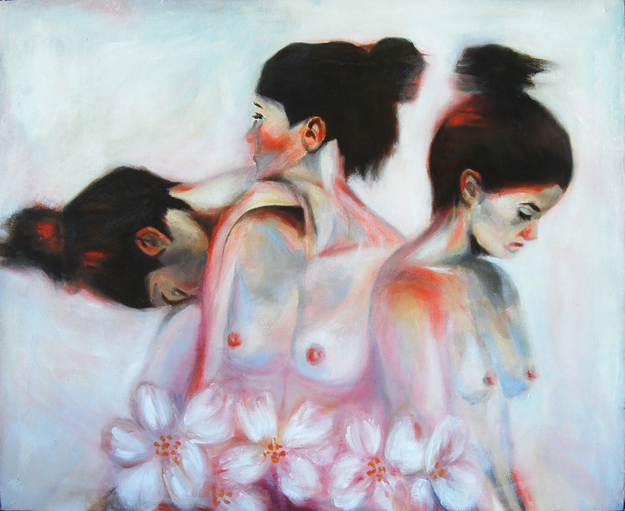 Echoes in Bloom, 30”x24”, oil on canvas