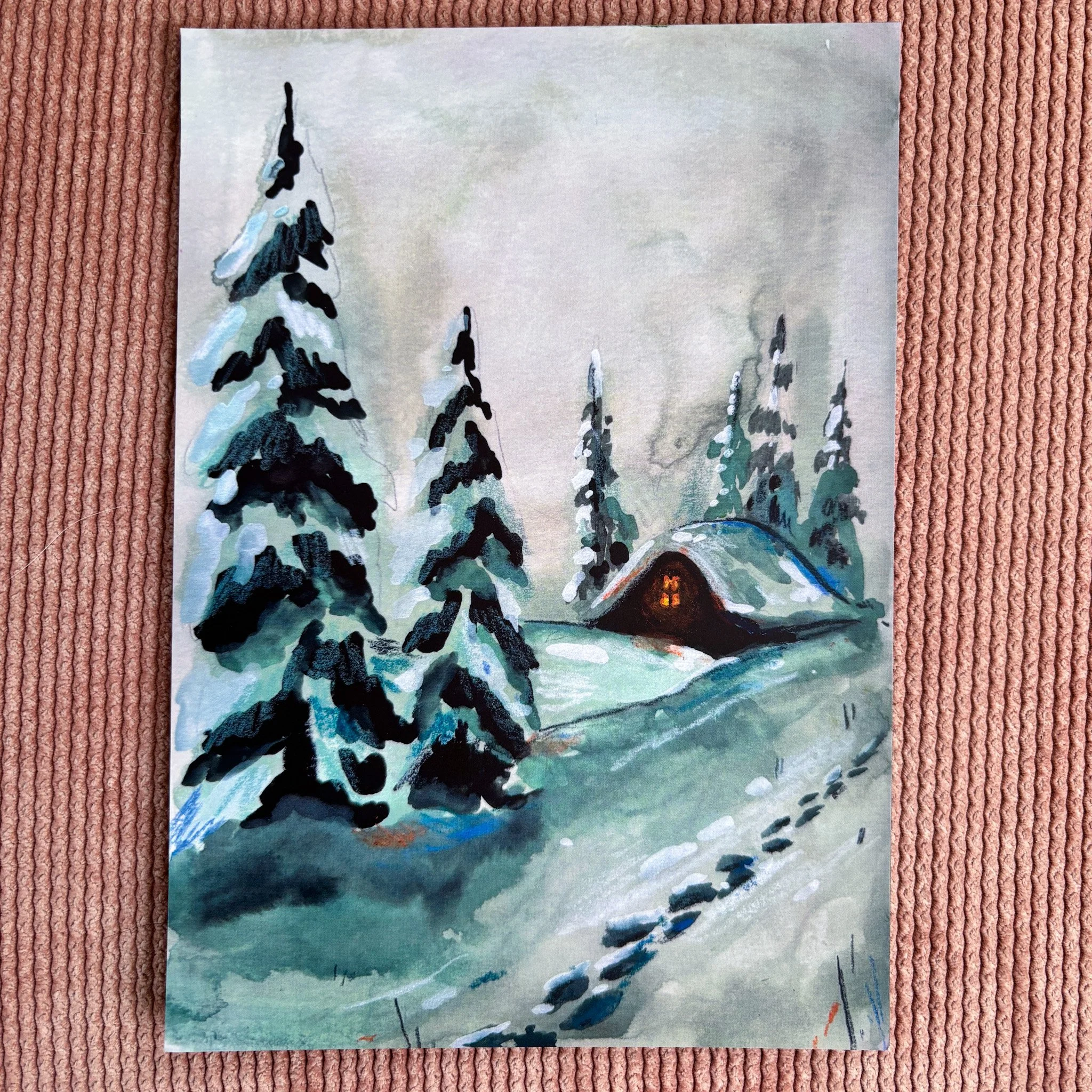 Snowed In A5 Print
