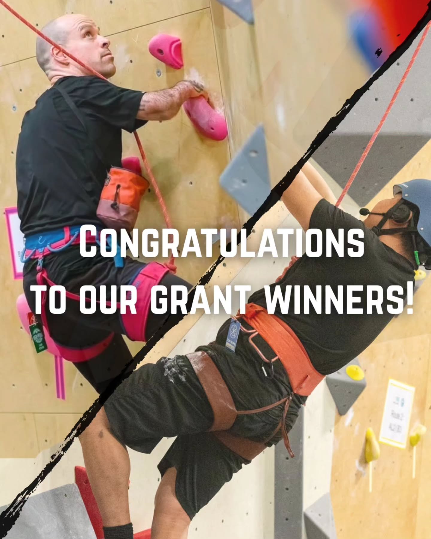 Congratulations to Samuel Giberson and Arvin Caradang, the recipients of the 2026 New Athlete Grant!

Both will be attending the Canadian National Paraclimbing Championships on February 7th/8th in La Prarie, QC.

Sam will be representing RAAC in the 