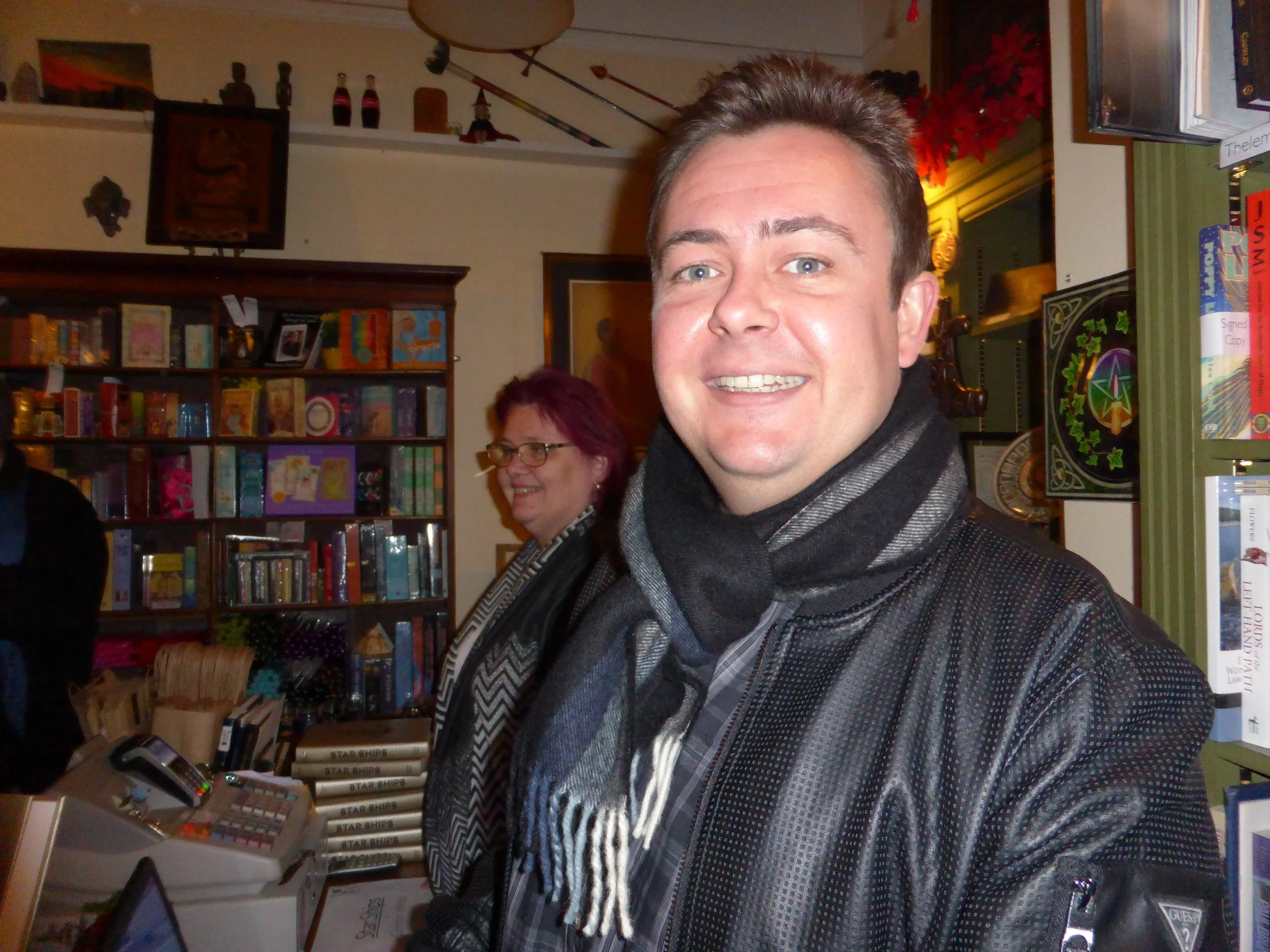 Magician Gordon White at Atlantis Bookshop for Star.Ships launch