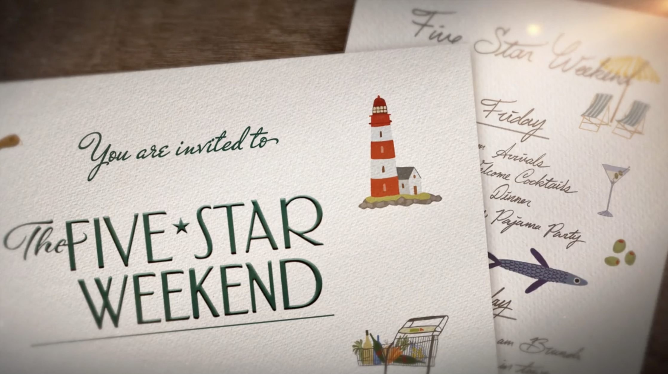 The Five Starr Weekend Title Sequence