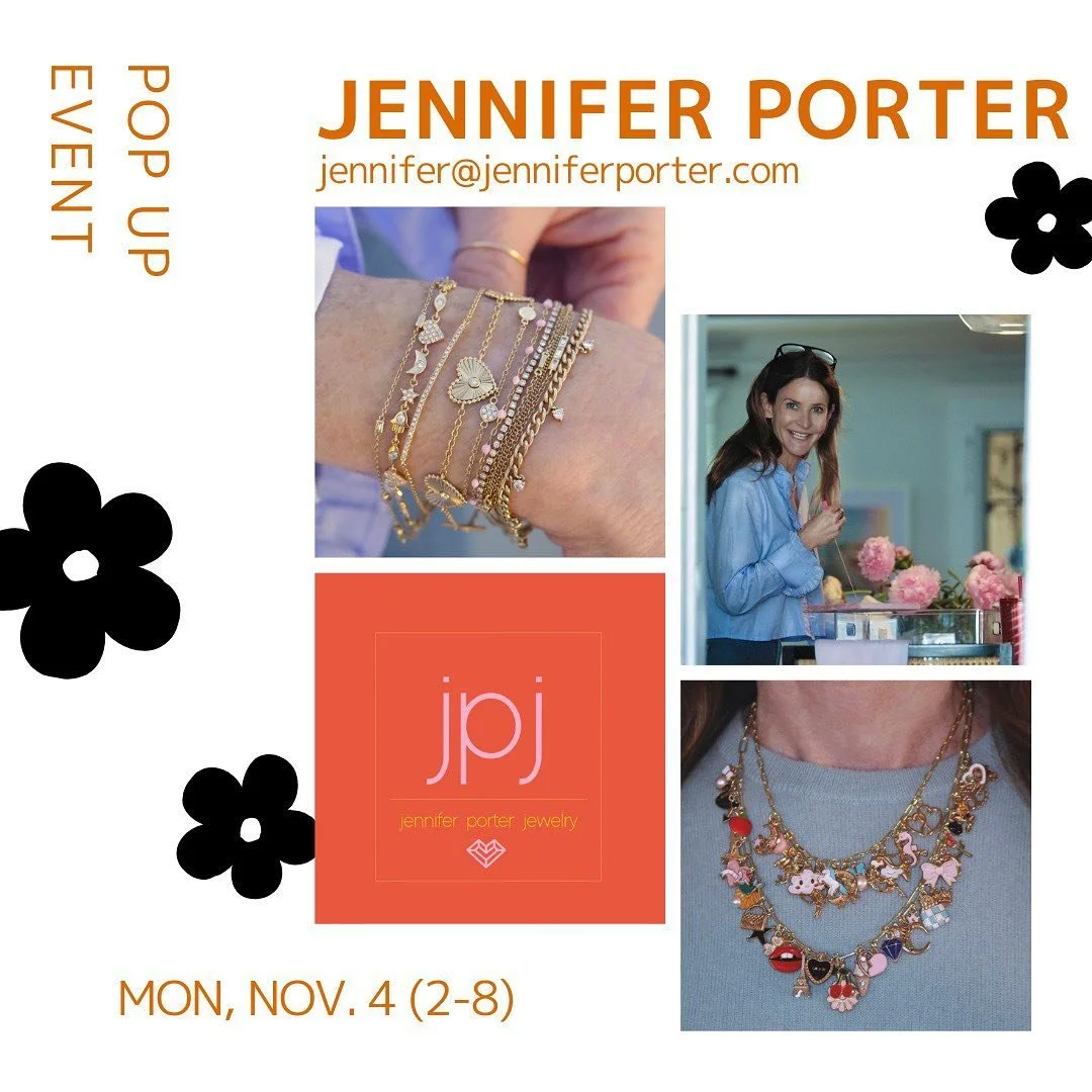 Jennifer is excited to be returning to DALLAS for a POP UP EVENT on Monday November 4th from 2-8pm! DM for details!⭐️